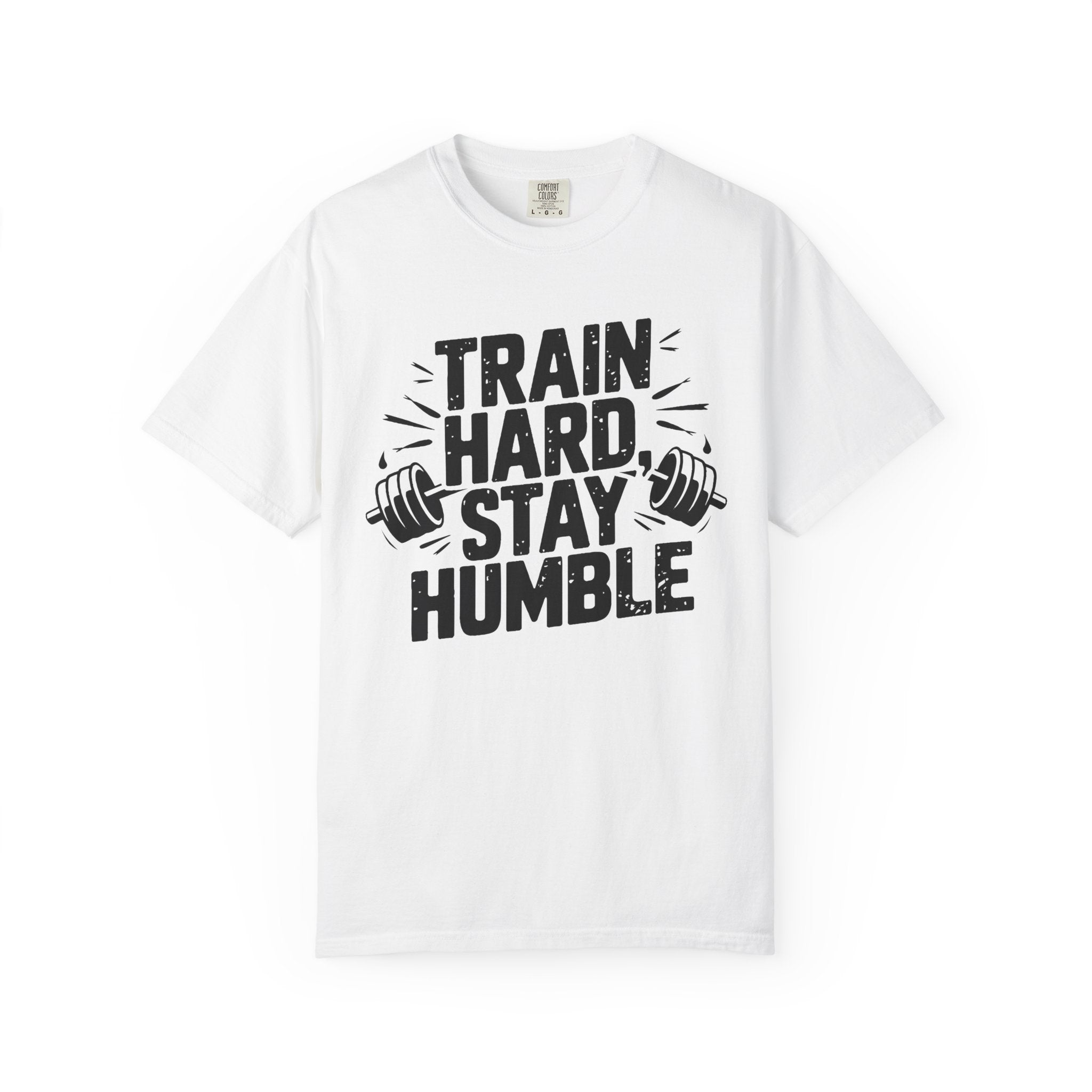Unisex Gym Motivation T-Shirt - "Train Hard, Stay Humble"