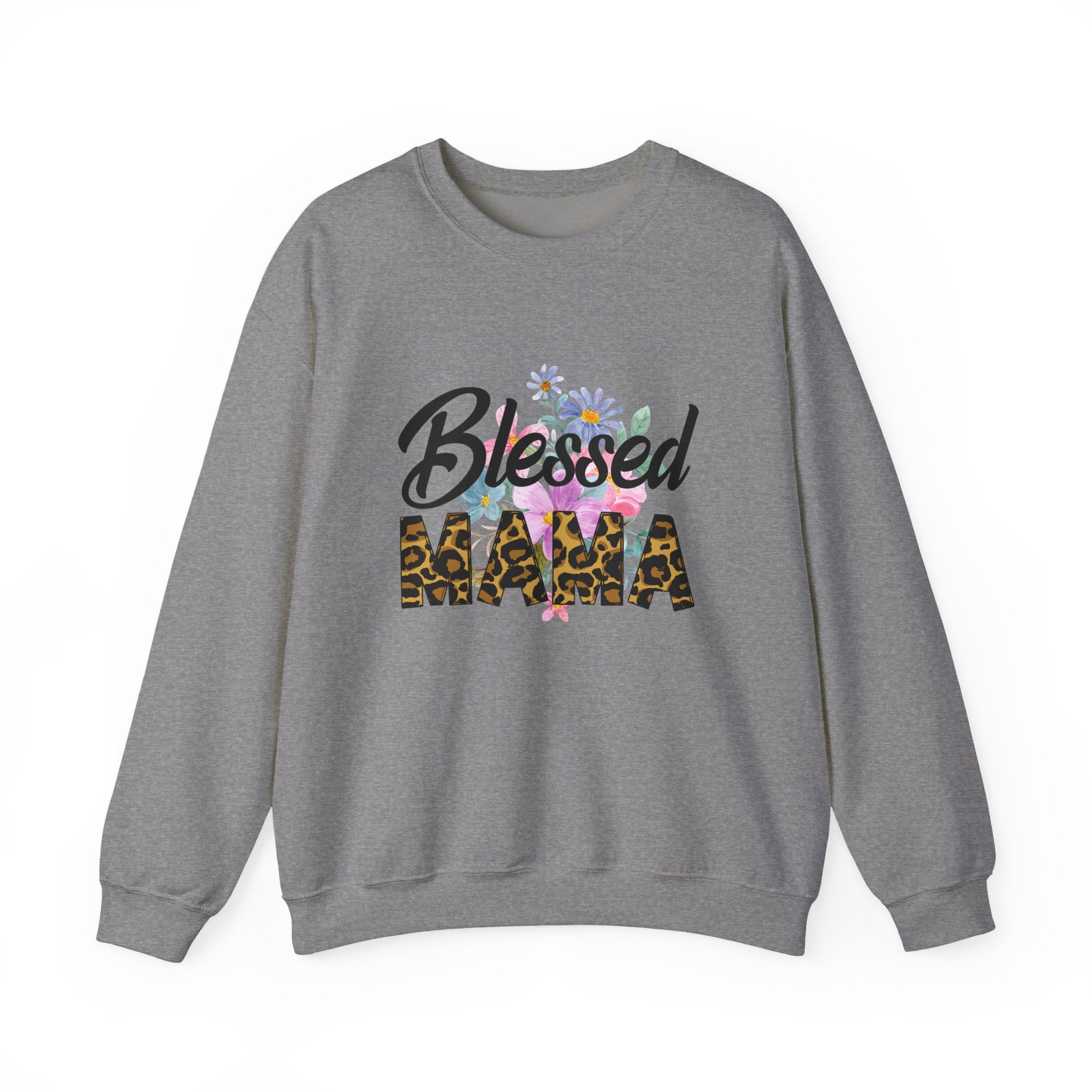 Blessed Mama Unisex Heavy Blend Crewneck Sweatshirt