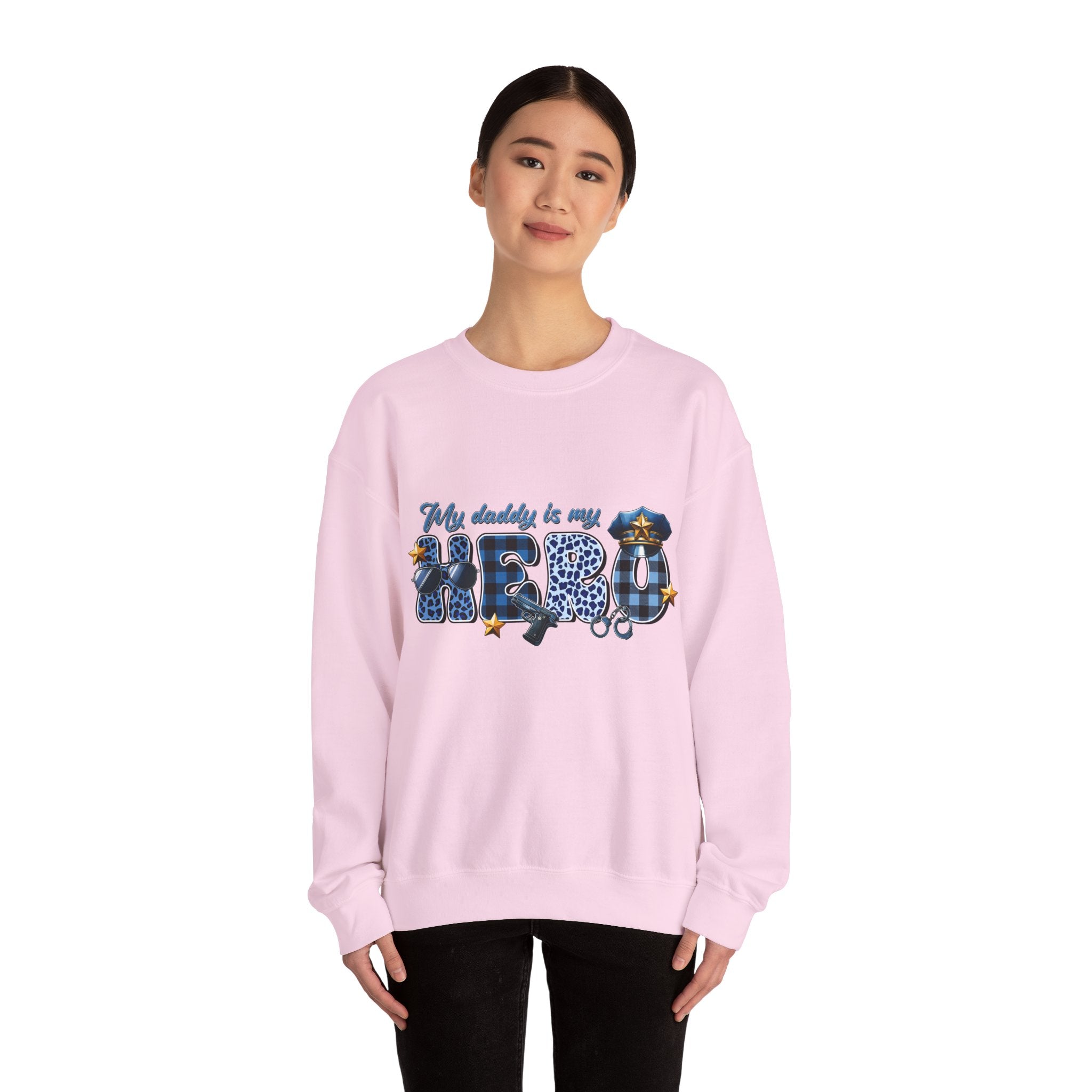 "My Daddy is My Hero" Unisex Crewneck Sweatshirt