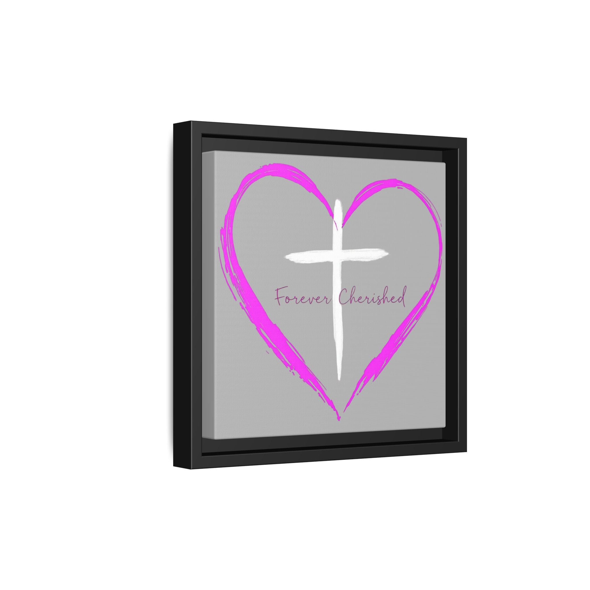 Framed Wall Art with Heart & Cross, Inspirational Home Decor, Gift for Loved Ones, Faith-Based Art, Perfect for Christenings, [...]
