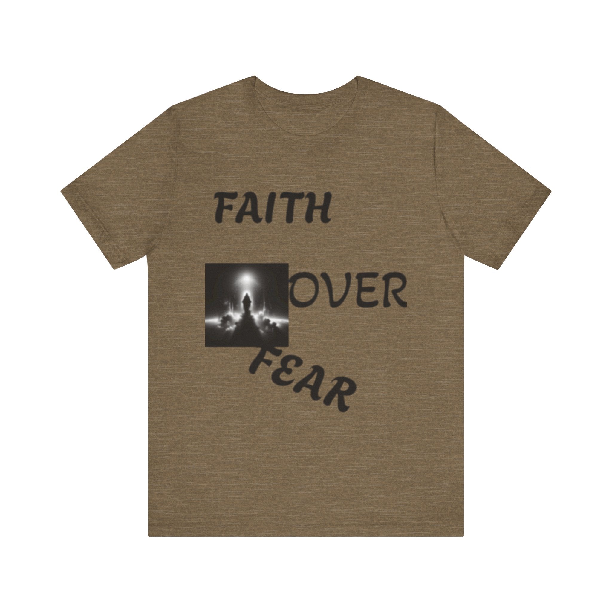 Faith Over Fear Unisex Jersey Tee - Inspirational Graphic T-Shirt