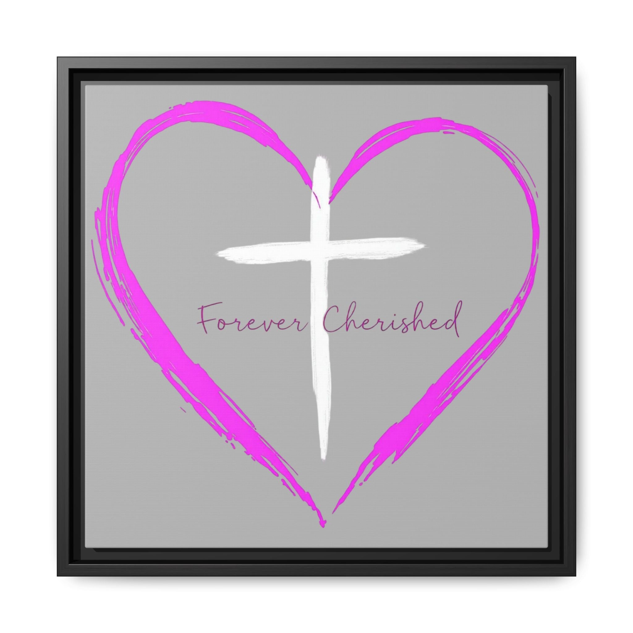 Framed Wall Art with Heart & Cross, Inspirational Home Decor, Gift for Loved Ones, Faith-Based Art, Perfect for Christenings, [...]