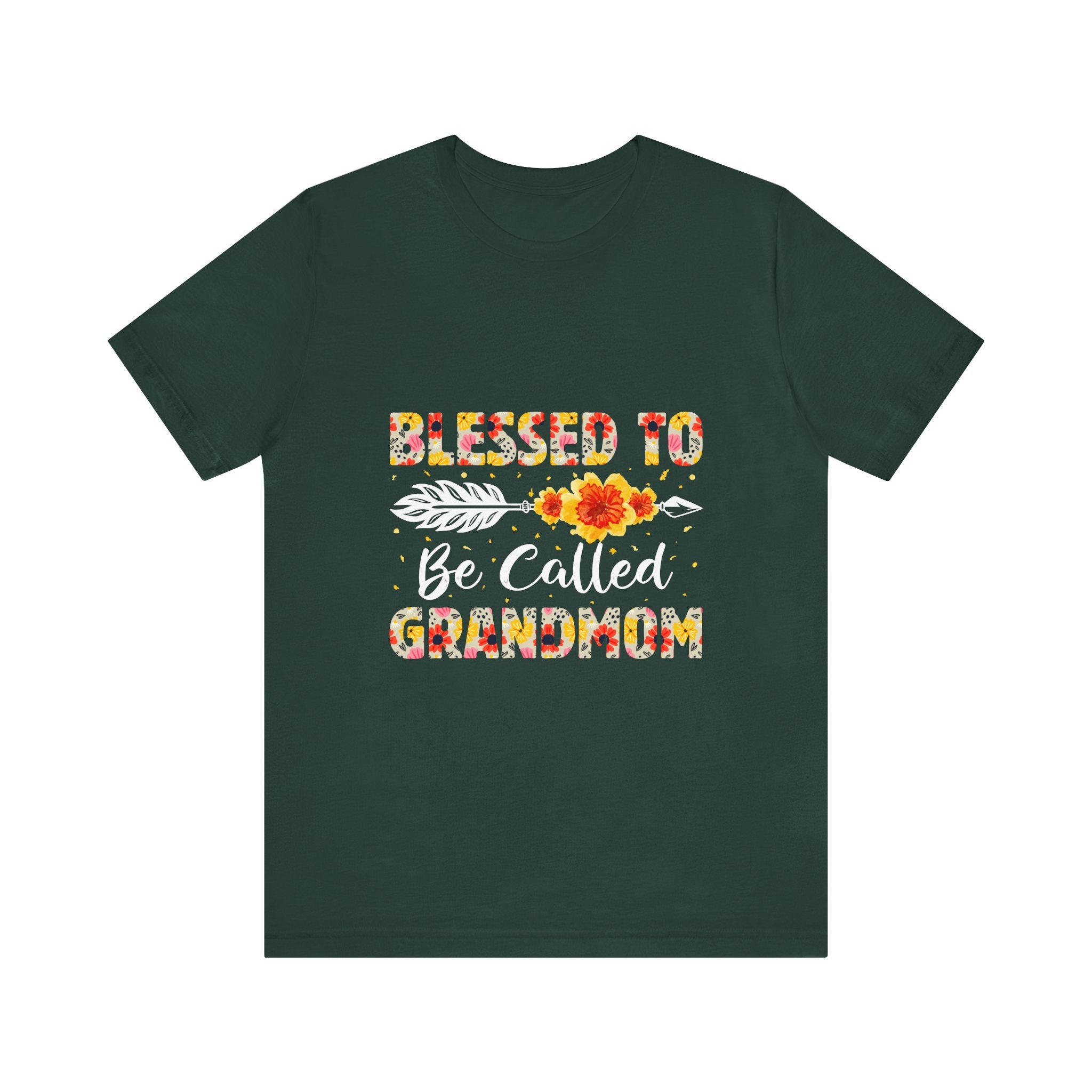 Blessed to Be Called Grandma T-Shirt - Floral Design for Grandmothers, Perfect Gift for Mother's Day