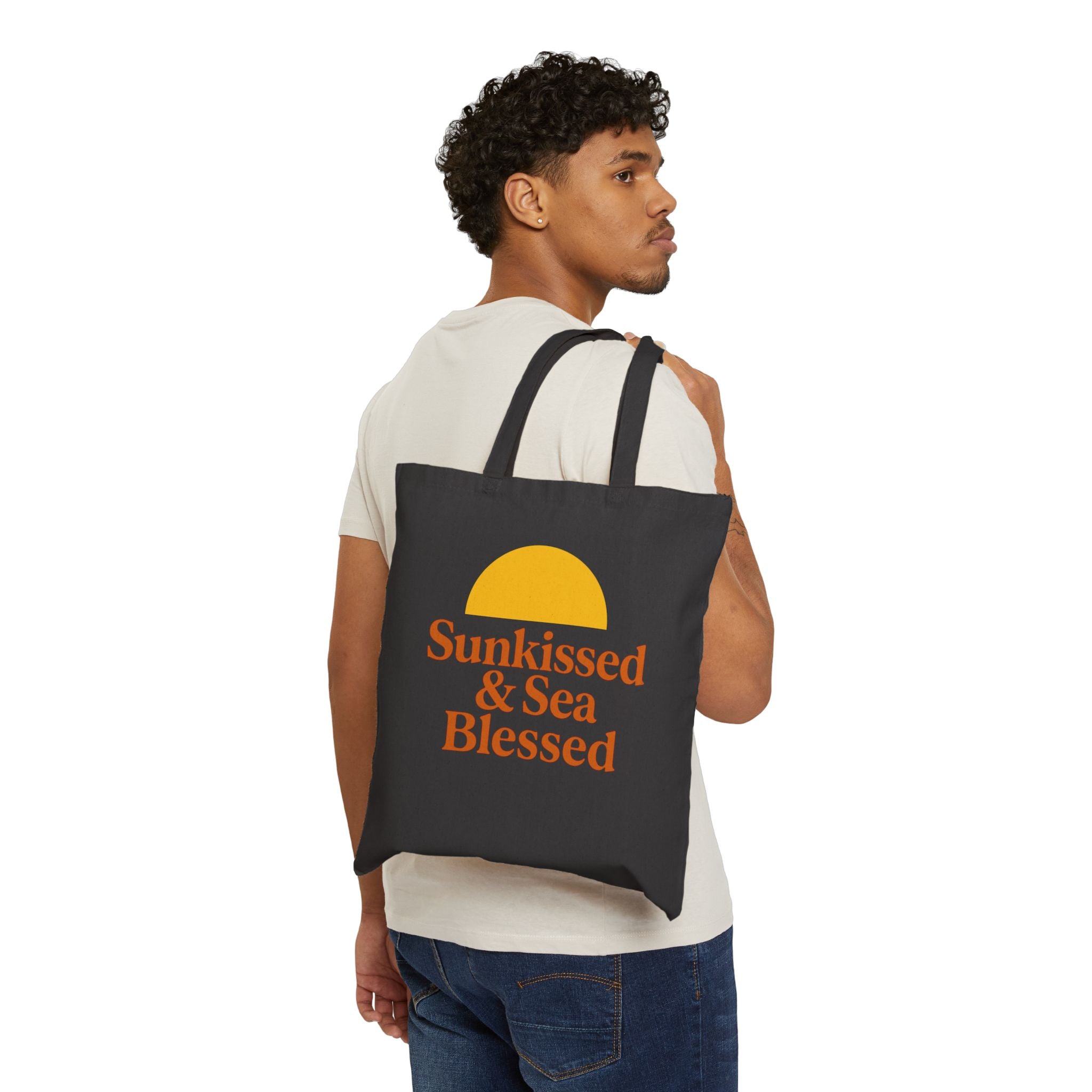 Sunkissed & Blessed Tote Bag - Eco-Friendly Fashion Accessory, Perfect Gift for Beach Lovers, Everyday Use, Casual Outings, Summer Vibes