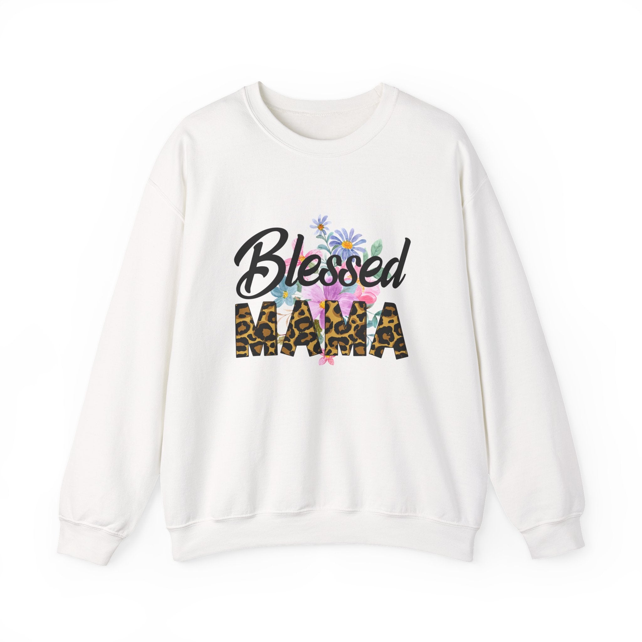 Blessed Mama Unisex Heavy Blend Crewneck Sweatshirt