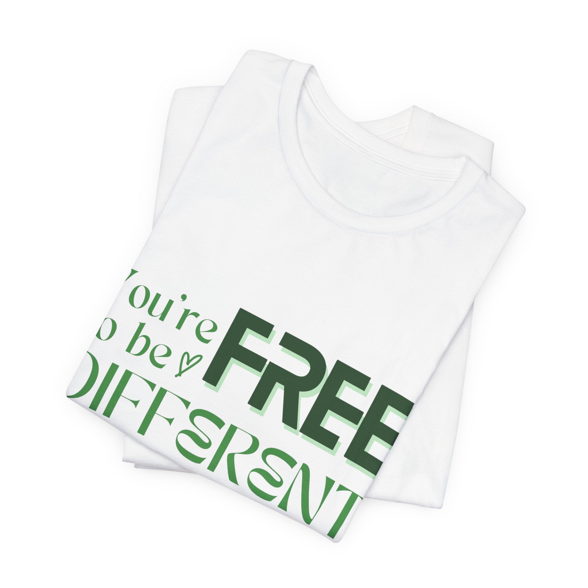 You're Free to Be Different Frog Tee, Comfort Tee, Unisex Shirt, Fun Gift, Casual Wear, Frog Lover Gift, Unique Tee