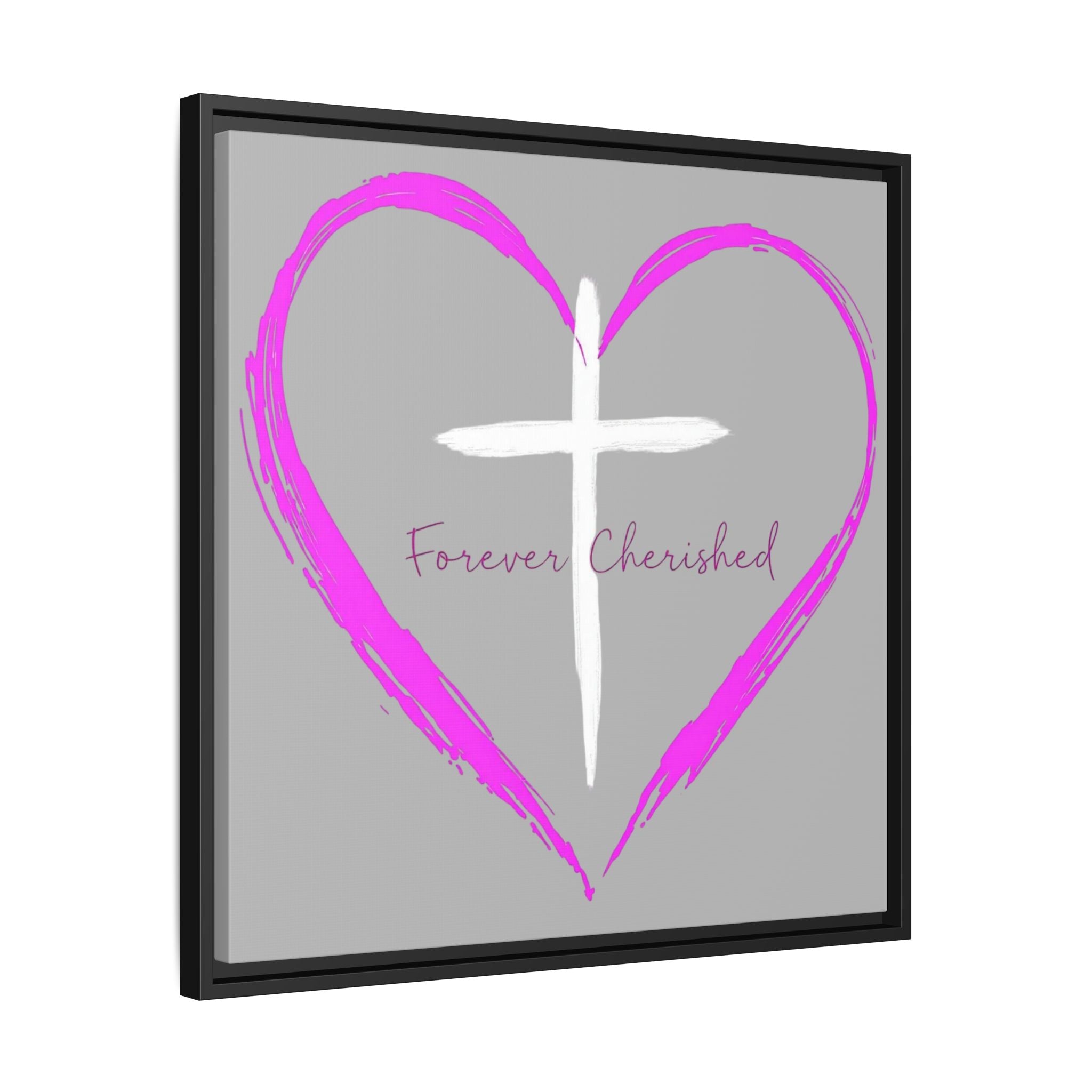 Framed Wall Art with Heart & Cross, Inspirational Home Decor, Gift for Loved Ones, Faith-Based Art, Perfect for Christenings, [...]