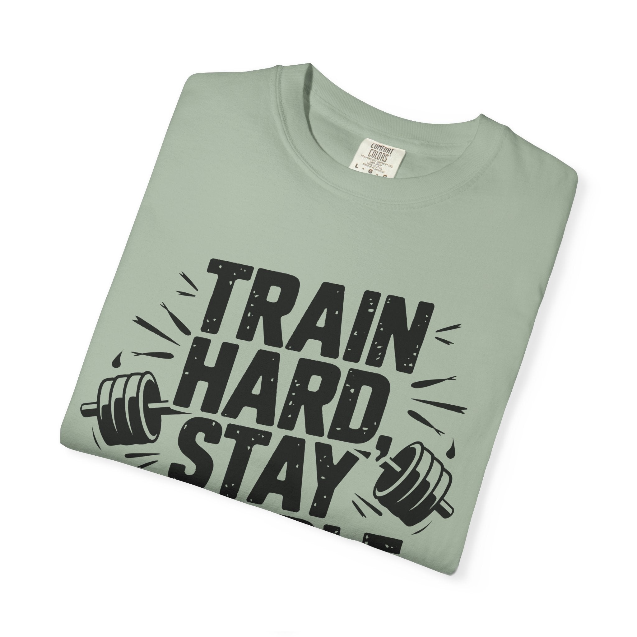 Unisex Gym Motivation T-Shirt - "Train Hard, Stay Humble"
