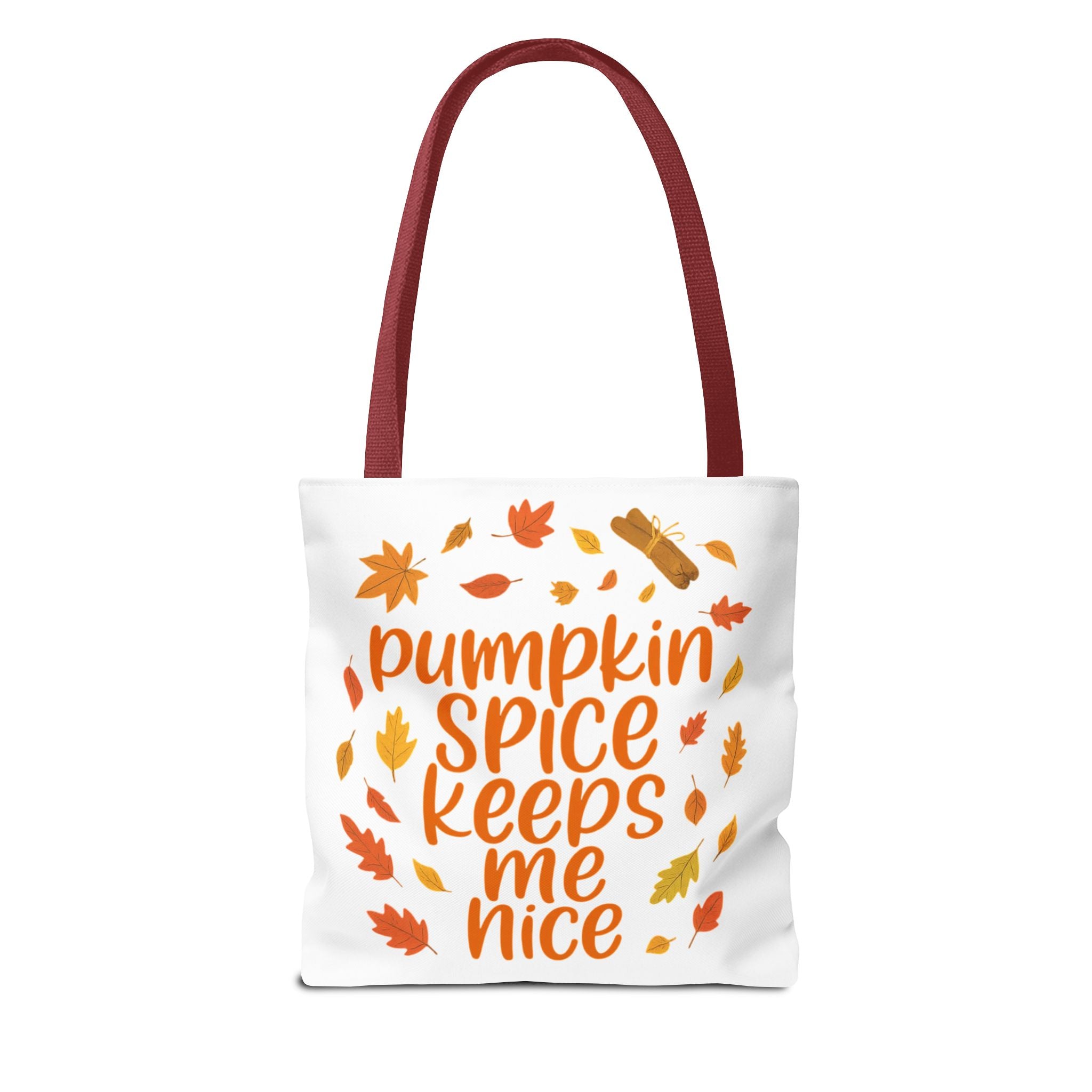 Autumn Vibes Tote Bag, Pumpkin Spice Fall Tote, Gift for Coffee Lovers, Seasonal Shopping Bag, Fall Decor Accessory