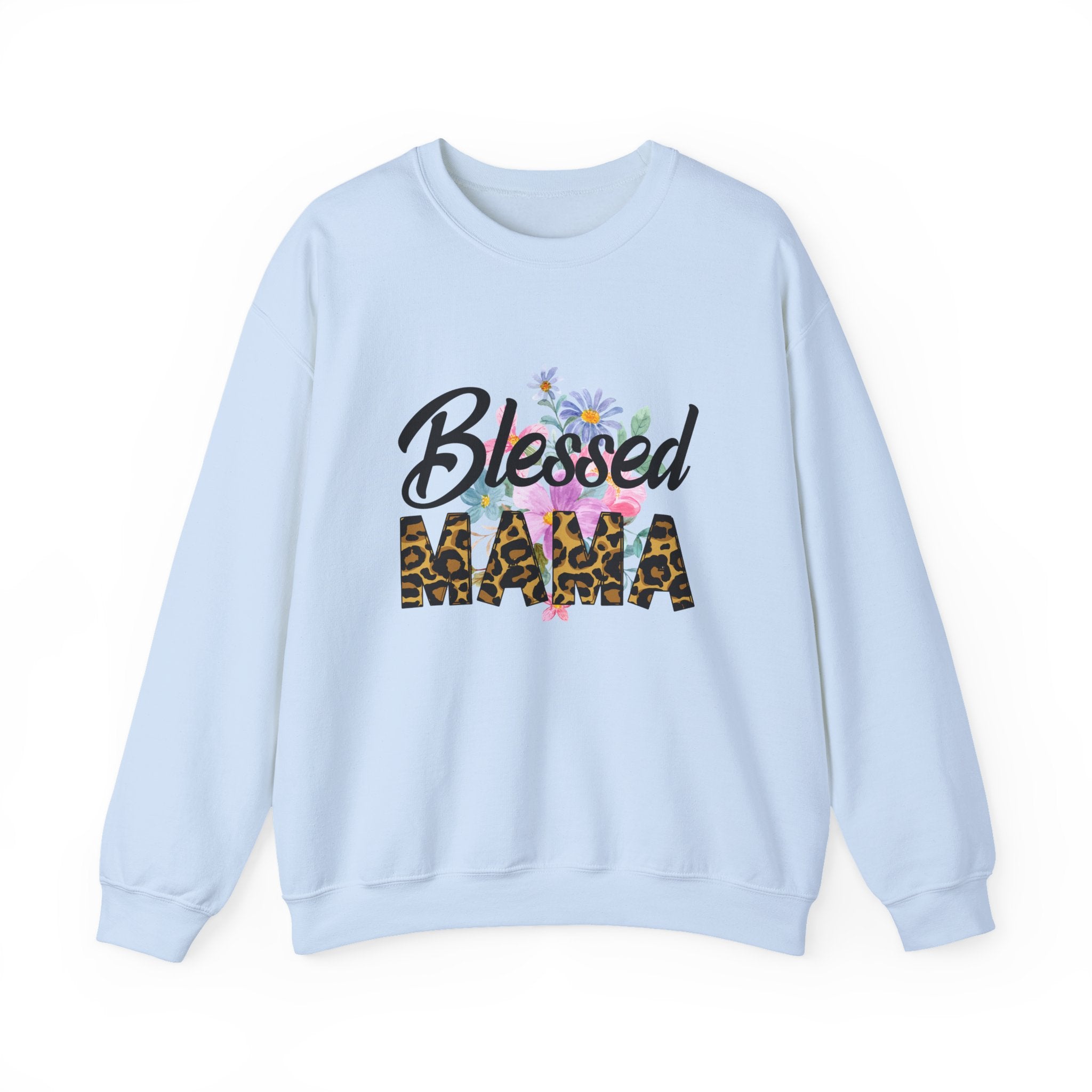 Blessed Mama Unisex Heavy Blend Crewneck Sweatshirt