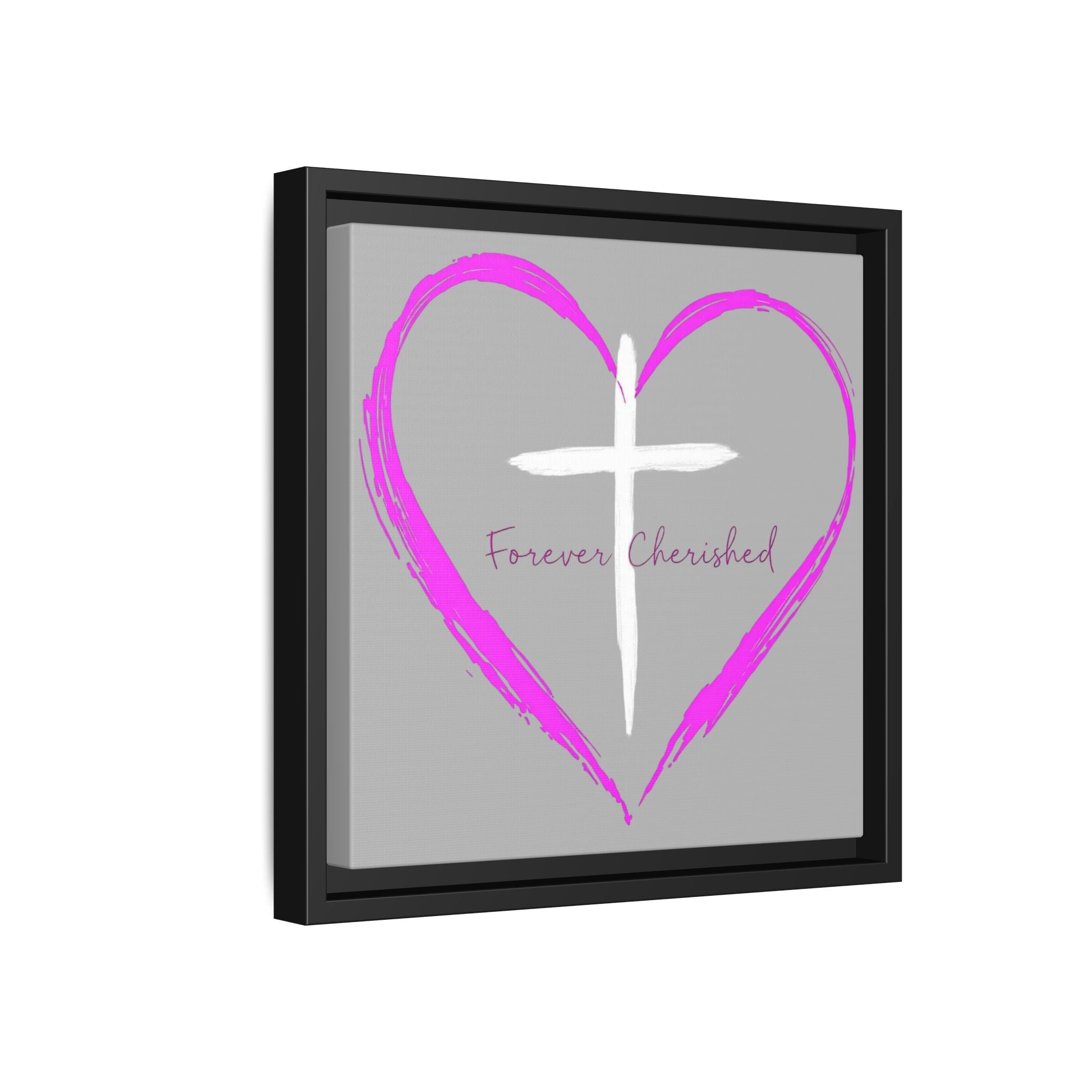 Framed Wall Art with Heart & Cross, Inspirational Home Decor, Gift for Loved Ones, Faith-Based Art, Perfect for Christenings, [...]