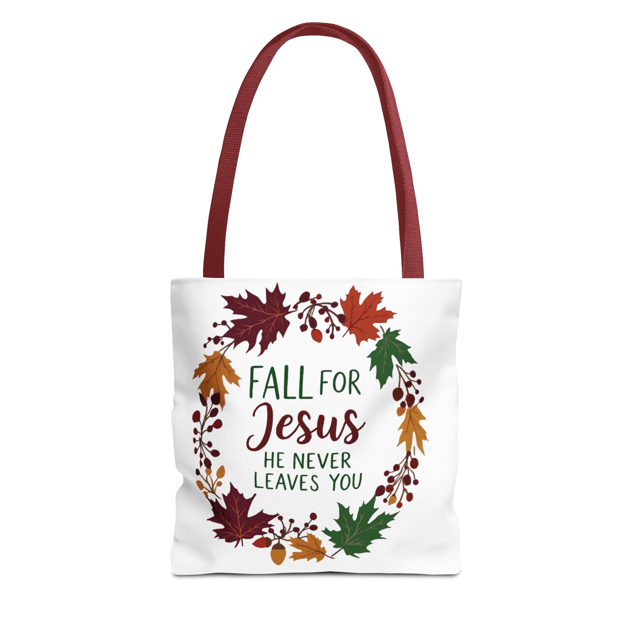 Fall for Jesus Tote Bag, Autumn Christian Gift, Inspirational Eco-Friendly Shopper, Harvest Season Accessory, Religious Everyday Use