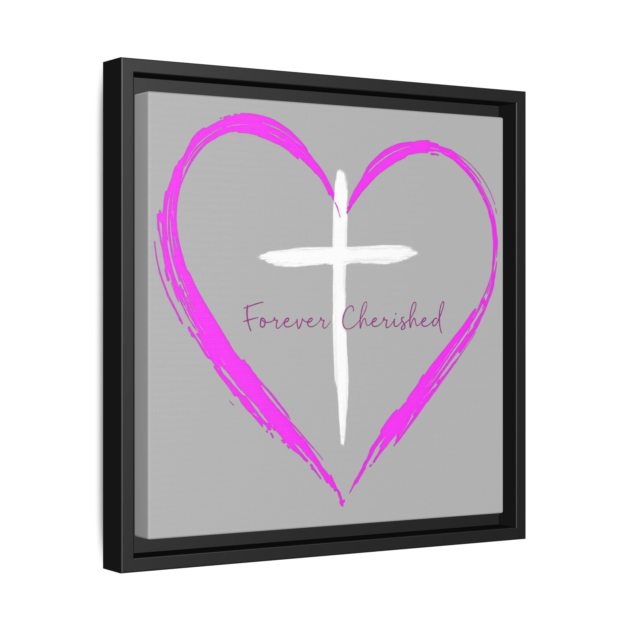 Framed Wall Art with Heart & Cross, Inspirational Home Decor, Gift for Loved Ones, Faith-Based Art, Perfect for Christenings, [...]