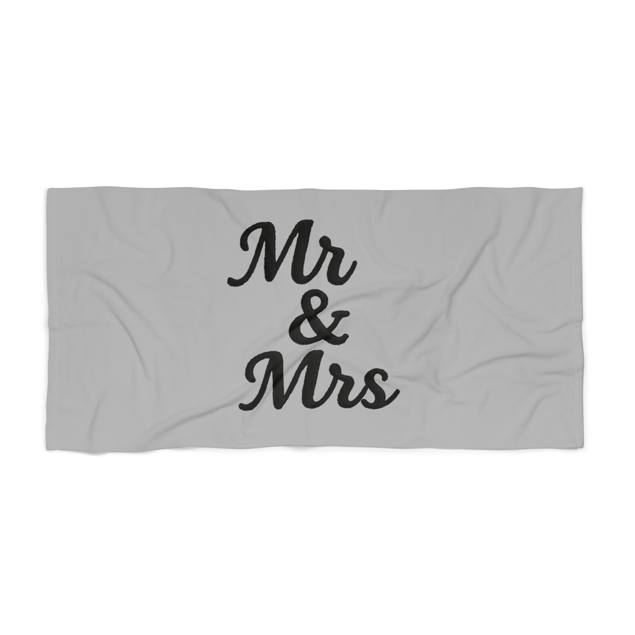 Mr & Mrs Beach Towel | Perfect Wedding Gift, Honeymoon Essential, Summer Vibes, Couples Gift, Beach Day Decor