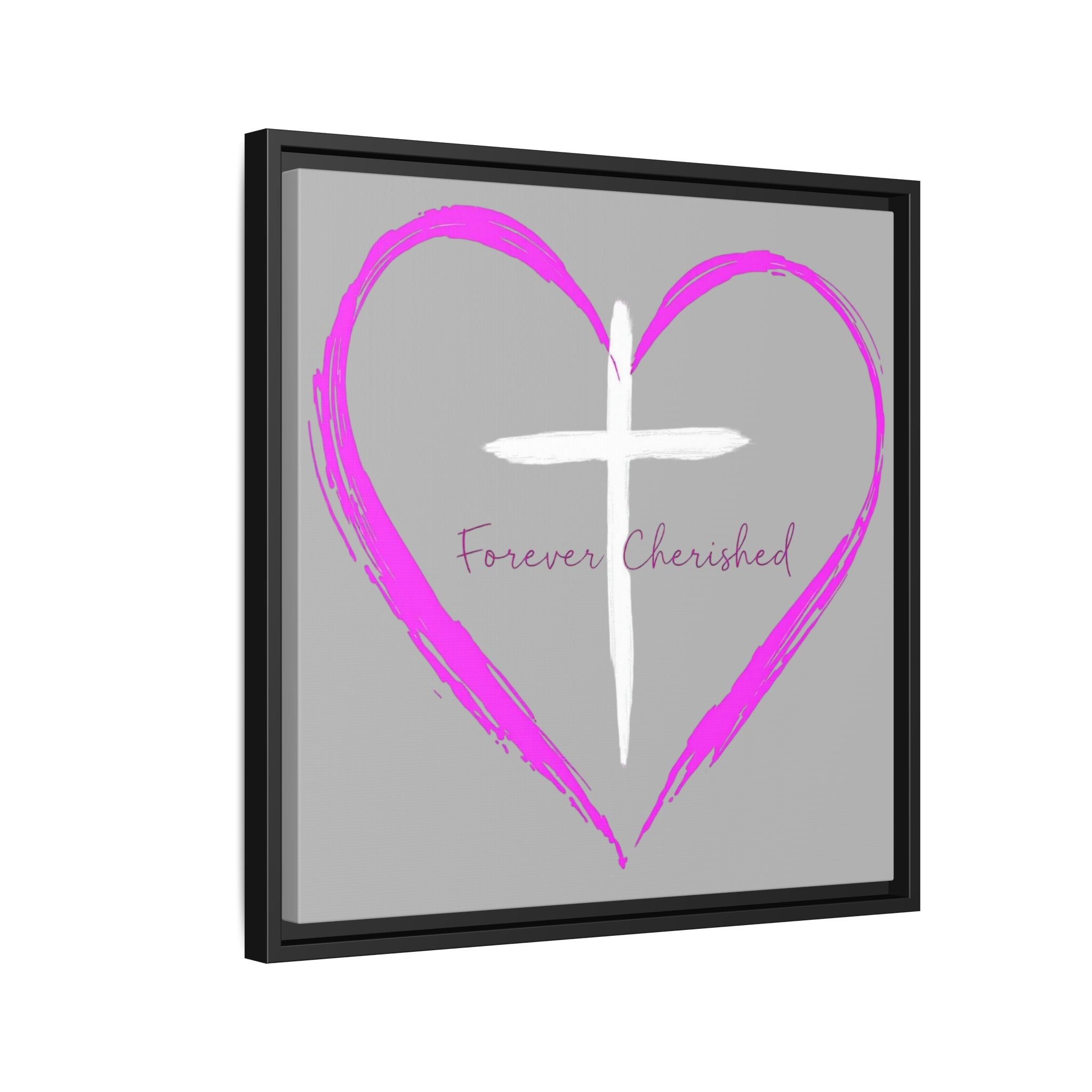 Framed Wall Art with Heart & Cross, Inspirational Home Decor, Gift for Loved Ones, Faith-Based Art, Perfect for Christenings, [...]