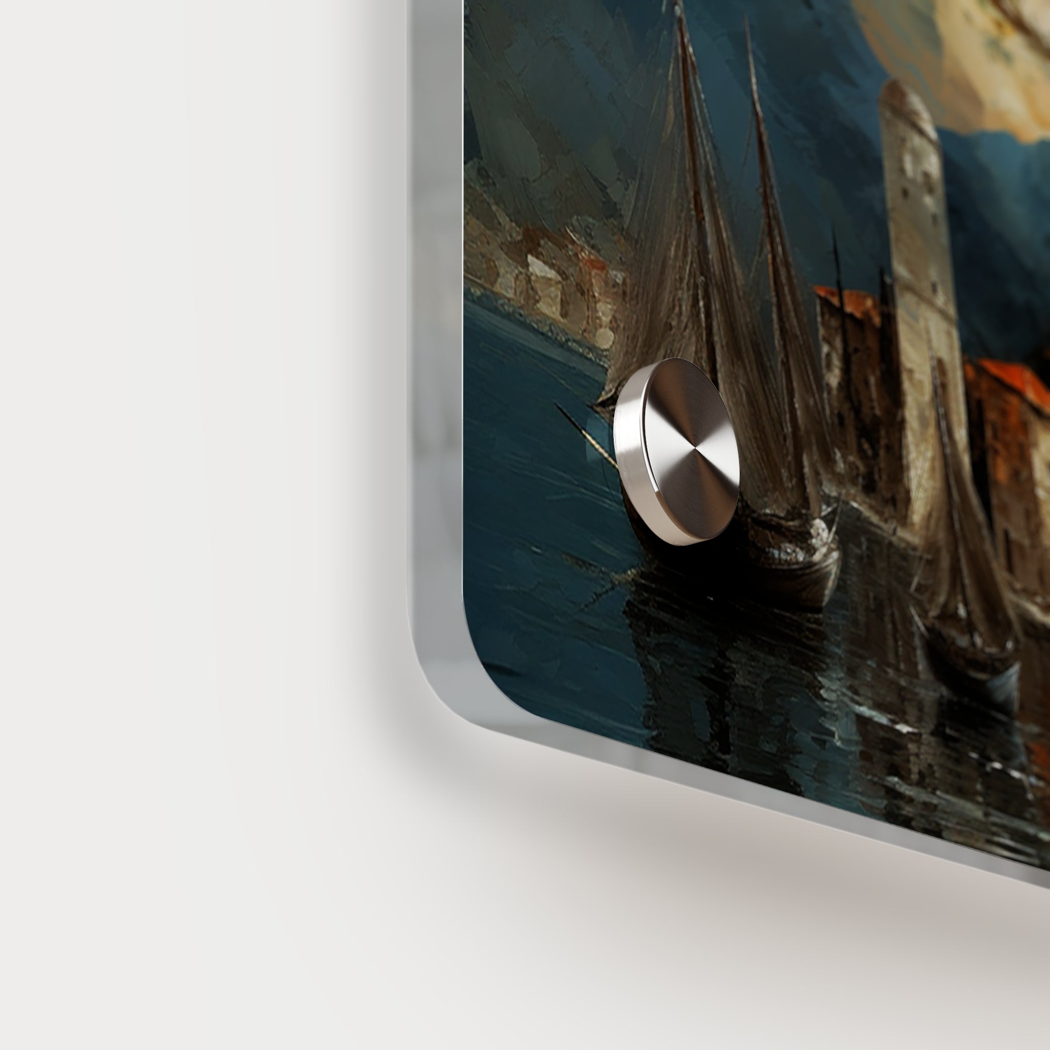 Coastal Serenity Acrylic Wall Art Panel - Nautical Home Decor