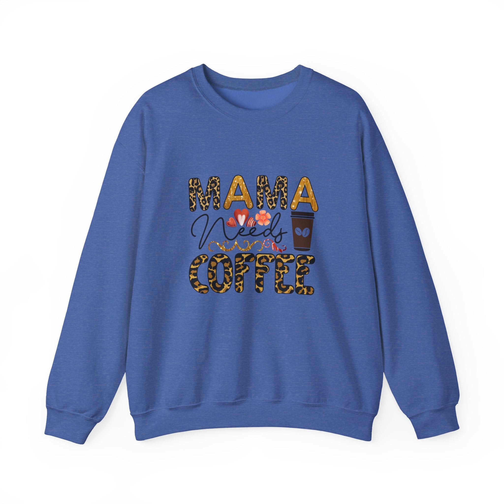 Mama Needs Coffee Crewneck Sweatshirt - Cozy Unisex Pullover Apparel for Moms