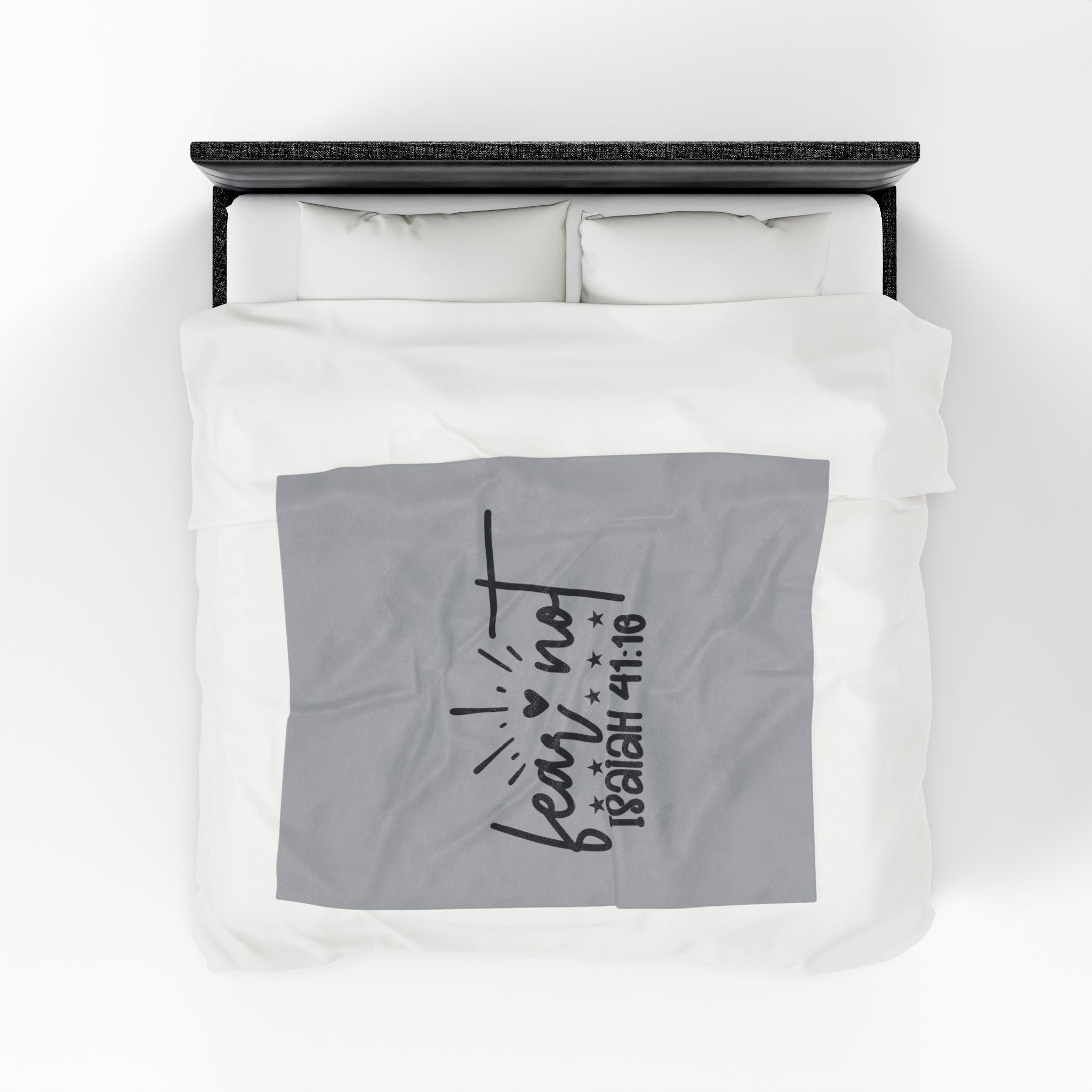 Fear Not Velveteen Plush Blanket - Inspirational Bible Verse for Comfort and Warmth