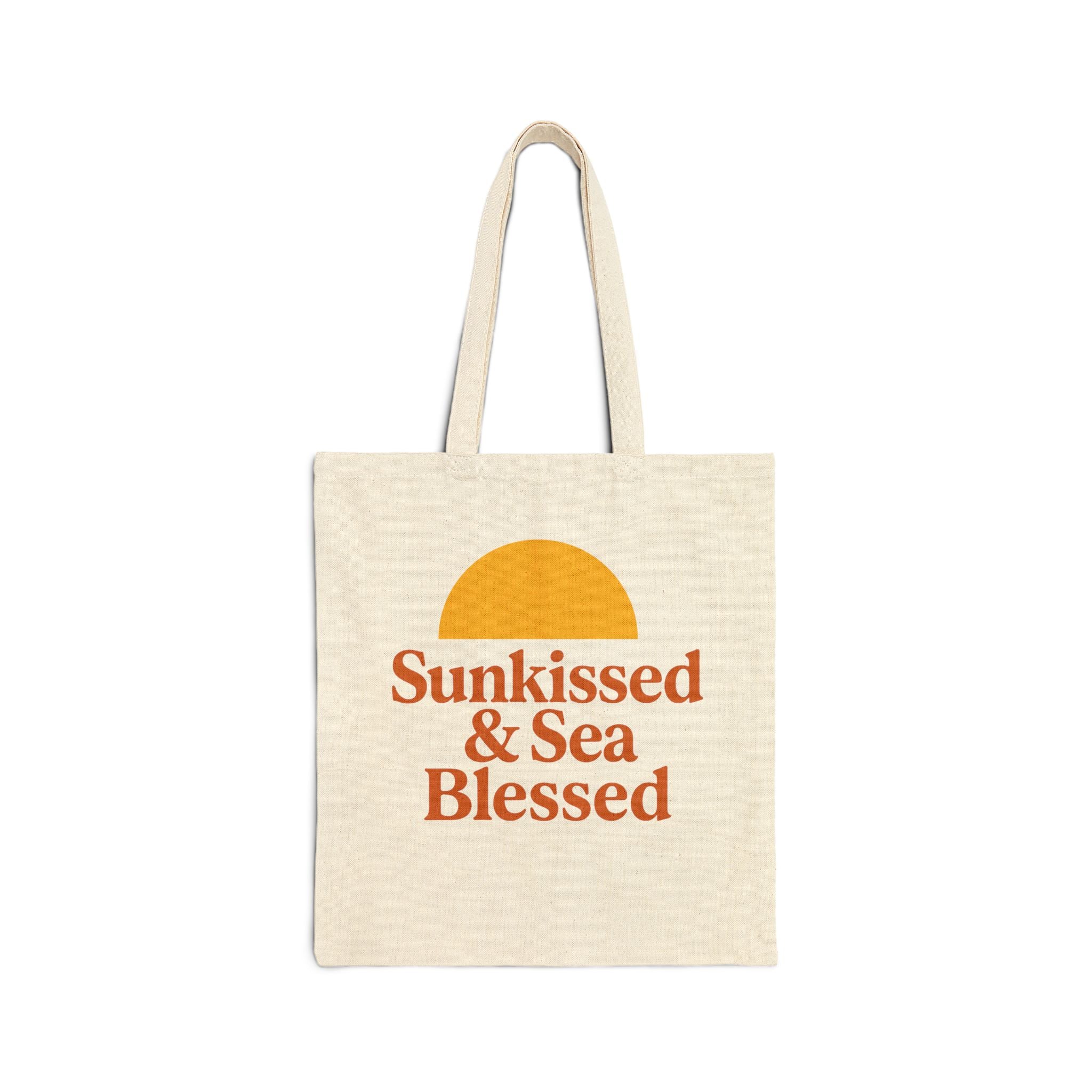 Sunkissed & Blessed Tote Bag - Eco-Friendly Fashion Accessory, Perfect Gift for Beach Lovers, Everyday Use, Casual Outings, Summer Vibes