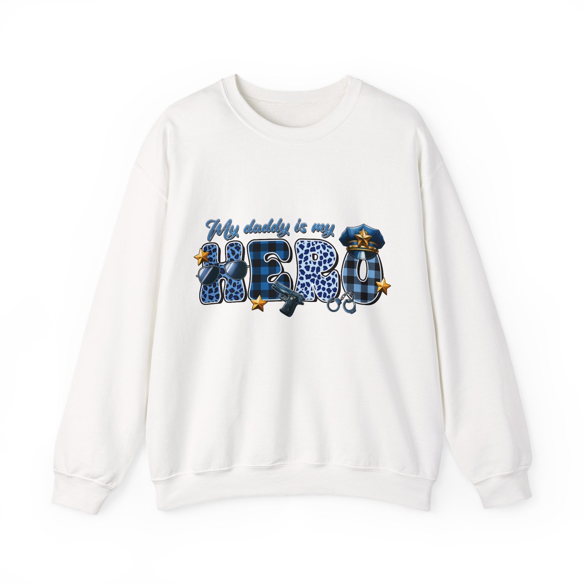 "My Daddy is My Hero" Unisex Crewneck Sweatshirt
