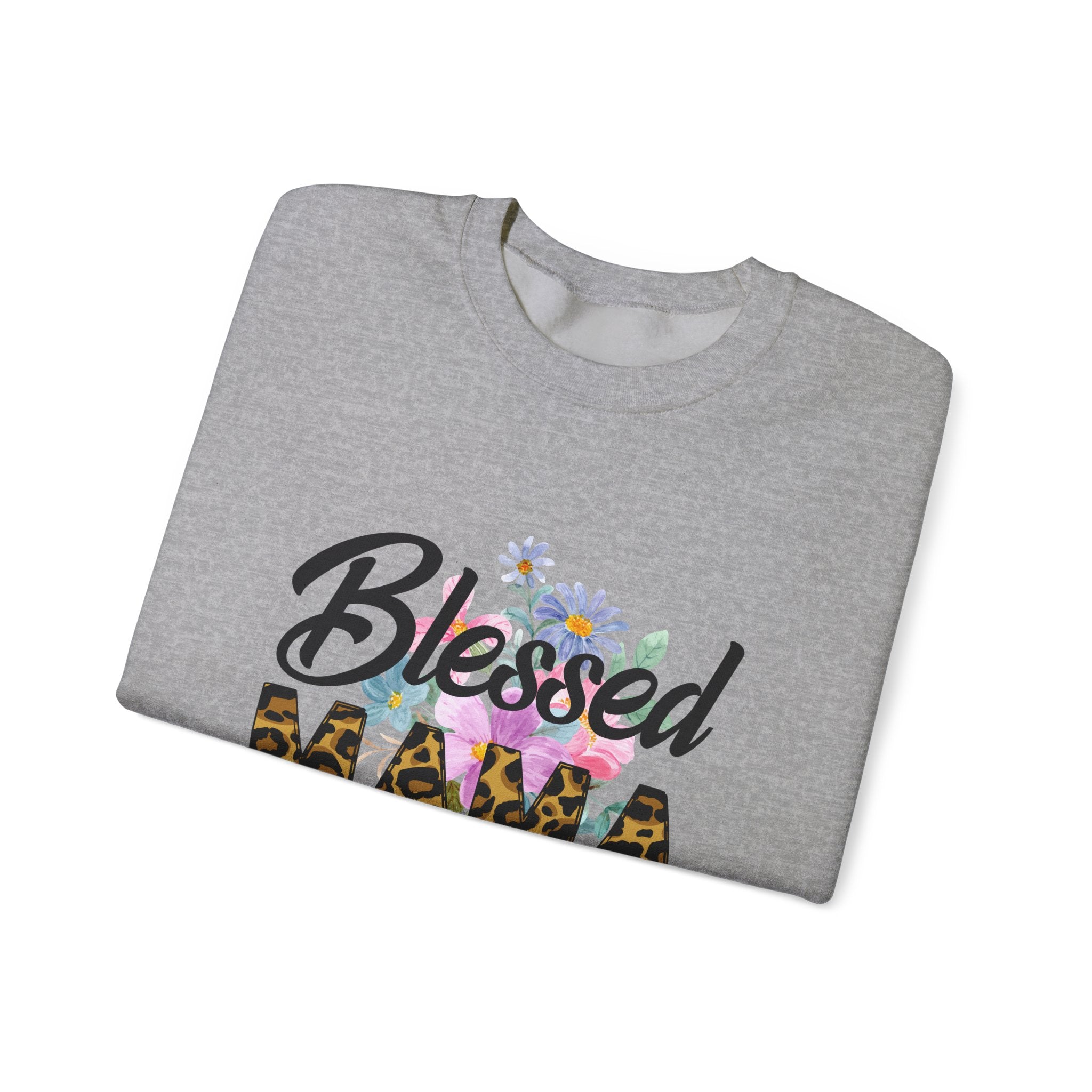 Blessed Mama Unisex Heavy Blend Crewneck Sweatshirt