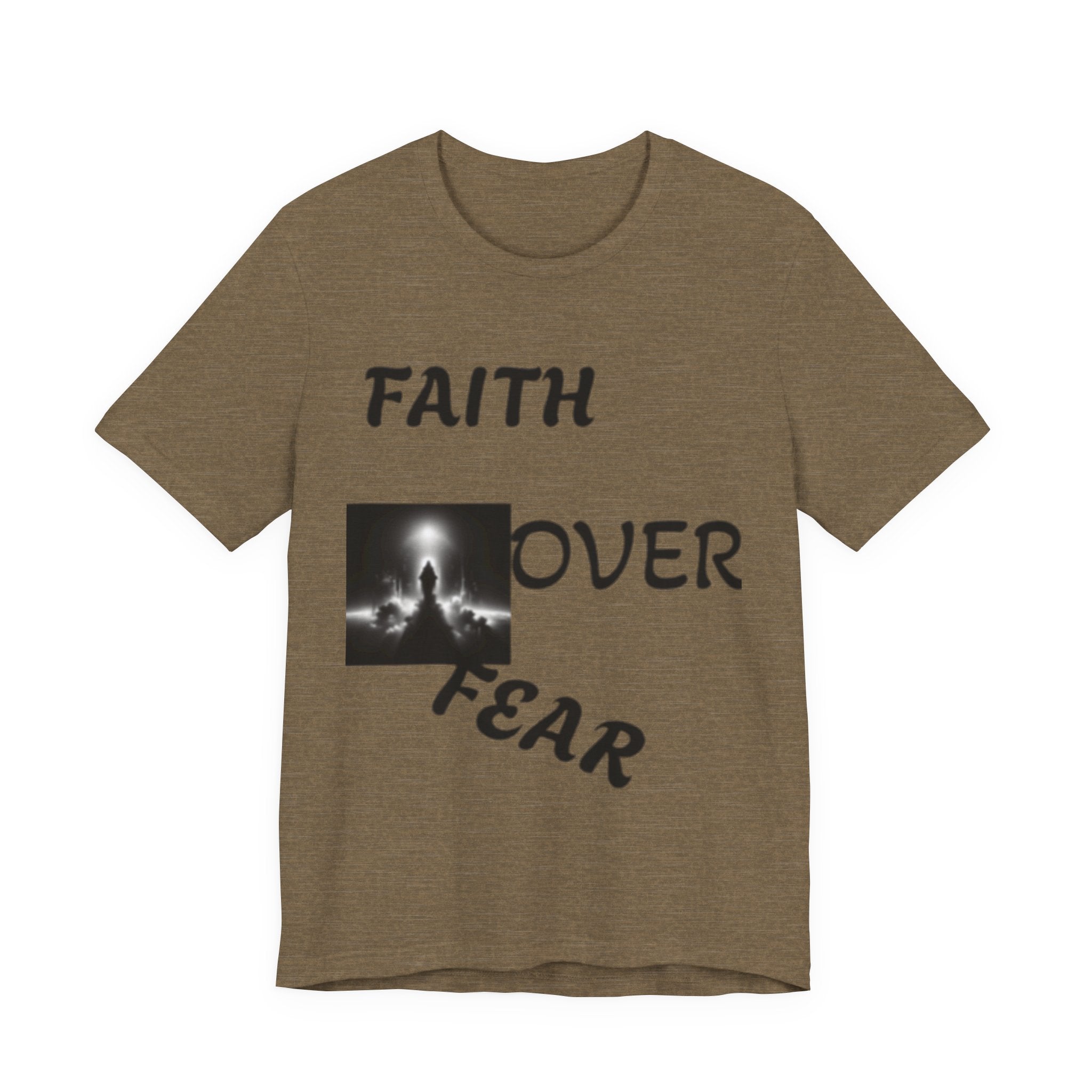 Faith Over Fear Unisex Jersey Tee - Inspirational Graphic T-Shirt