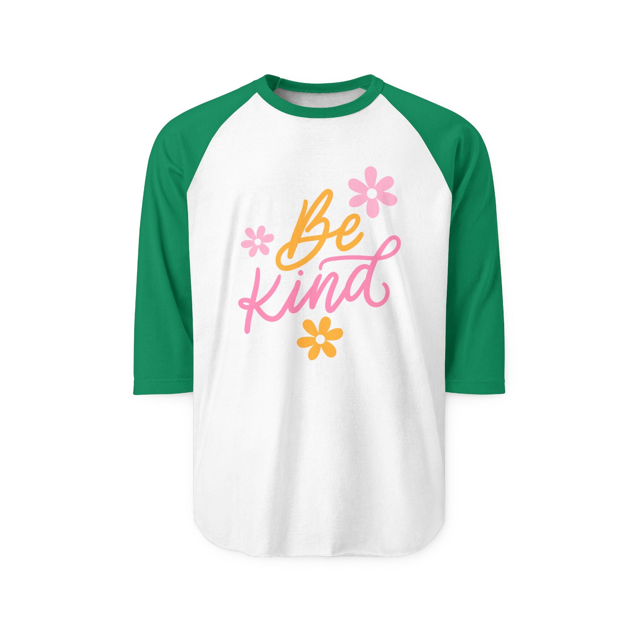 Unisex Be Kind Raglan Shirt, Kindness Shirt, Positive Message Tee, Inspirational Gift, Casual Everyday Wear