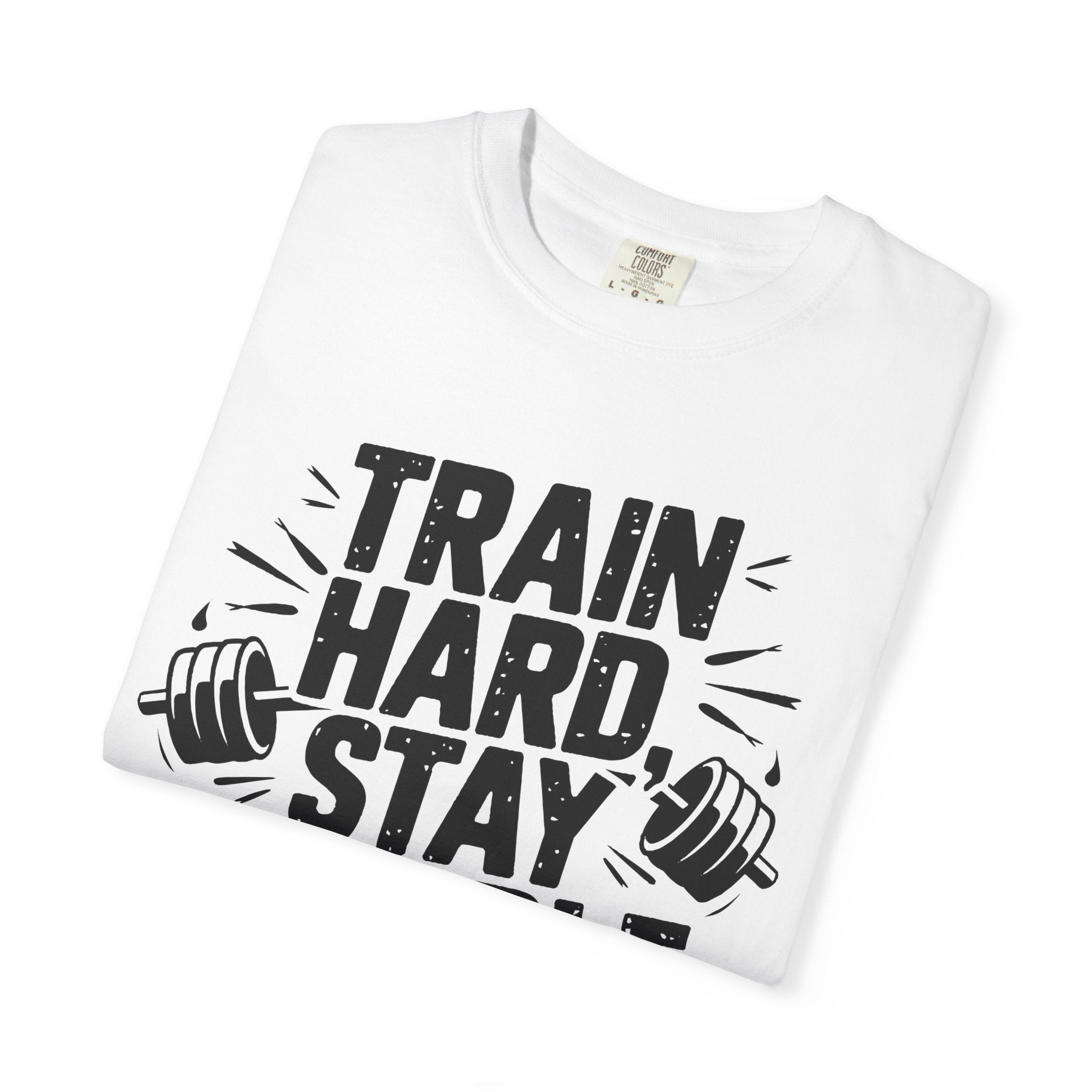 Unisex Gym Motivation T-Shirt - "Train Hard, Stay Humble"