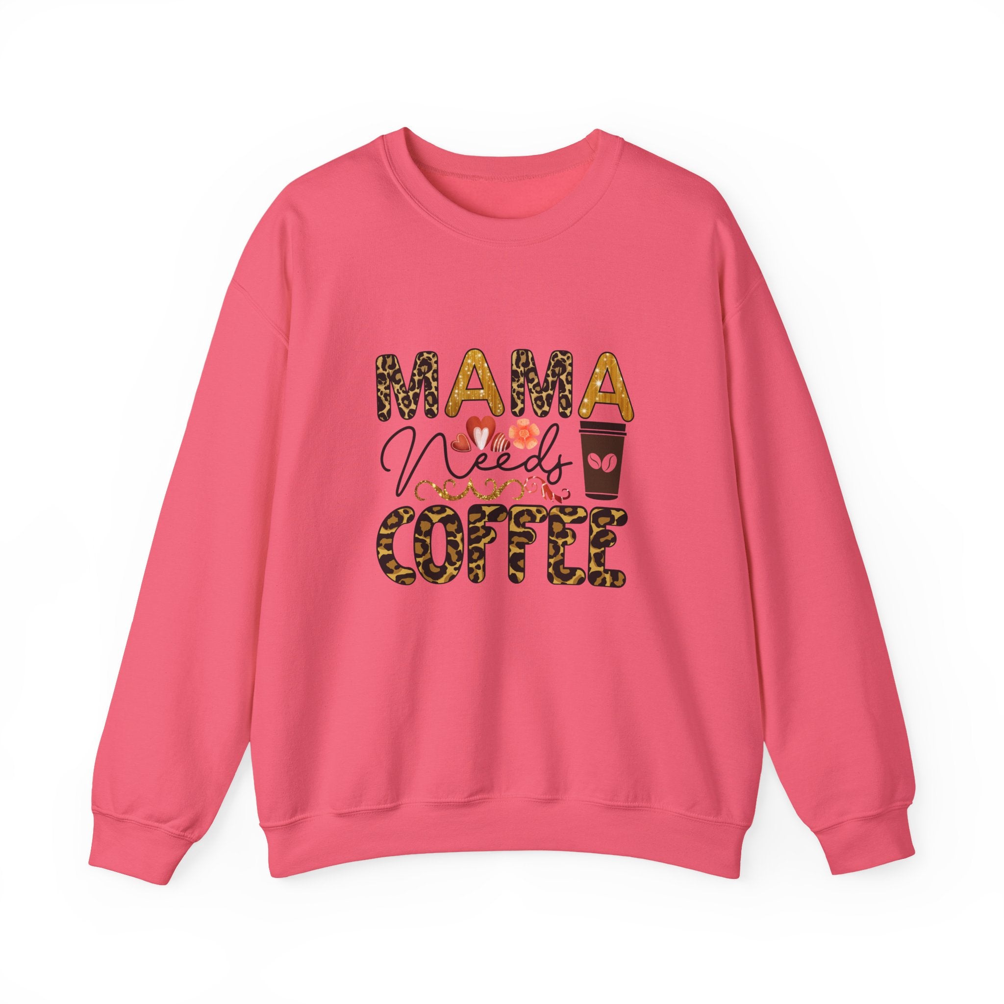 Mama Needs Coffee Crewneck Sweatshirt - Cozy Unisex Pullover Apparel for Moms