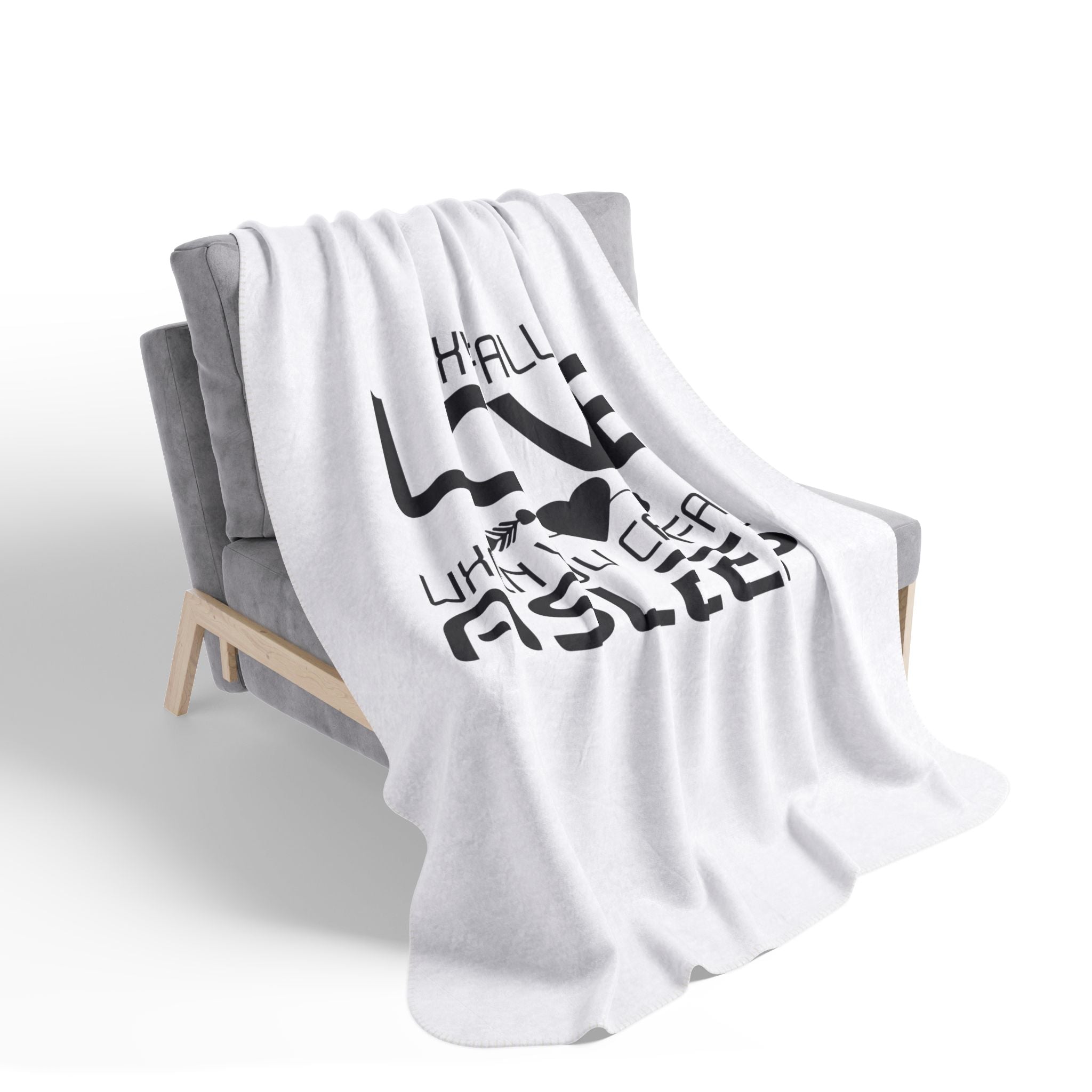 Cozy Fleece Sherpa Blanket - "Why Fall in Love When You Can Fall Asleep" - Perfect Gift for Romantic Evenings and Relaxation