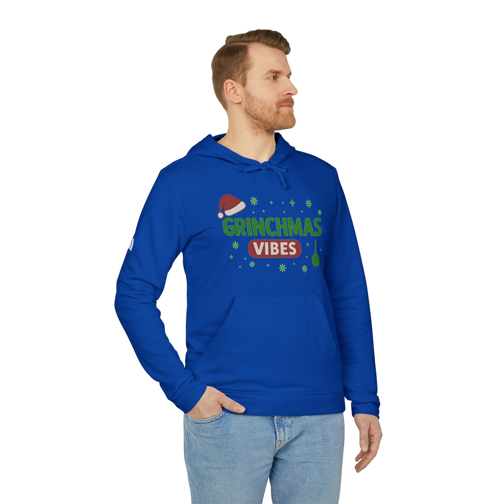 Grinchmas Vibes Hoodie, Festive Sweatshirt, Christmas Jumper, Holiday Apparel, Unisex Fleece Top