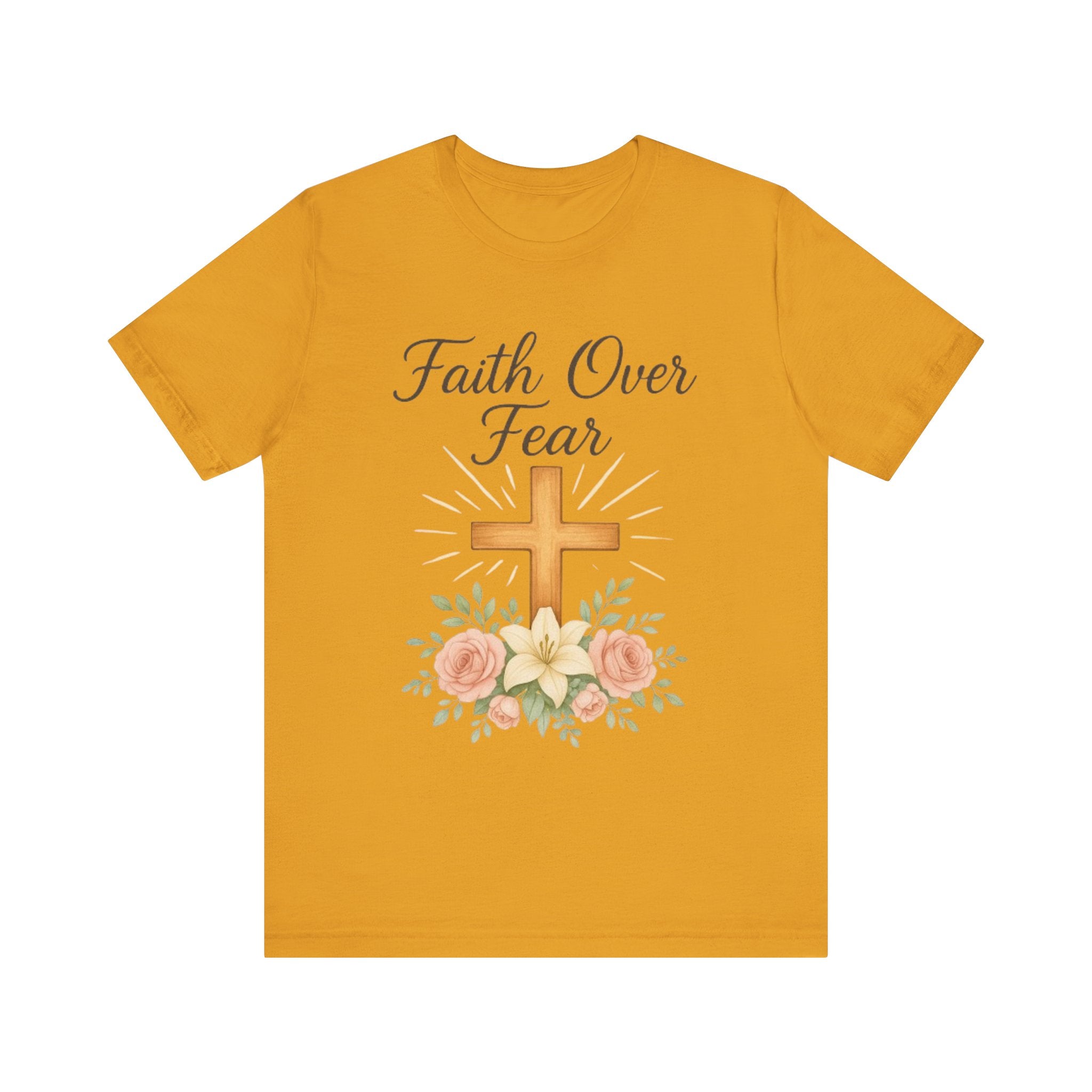 "Faith Over Fear" Inspirational T-Shirt, religious apparel
