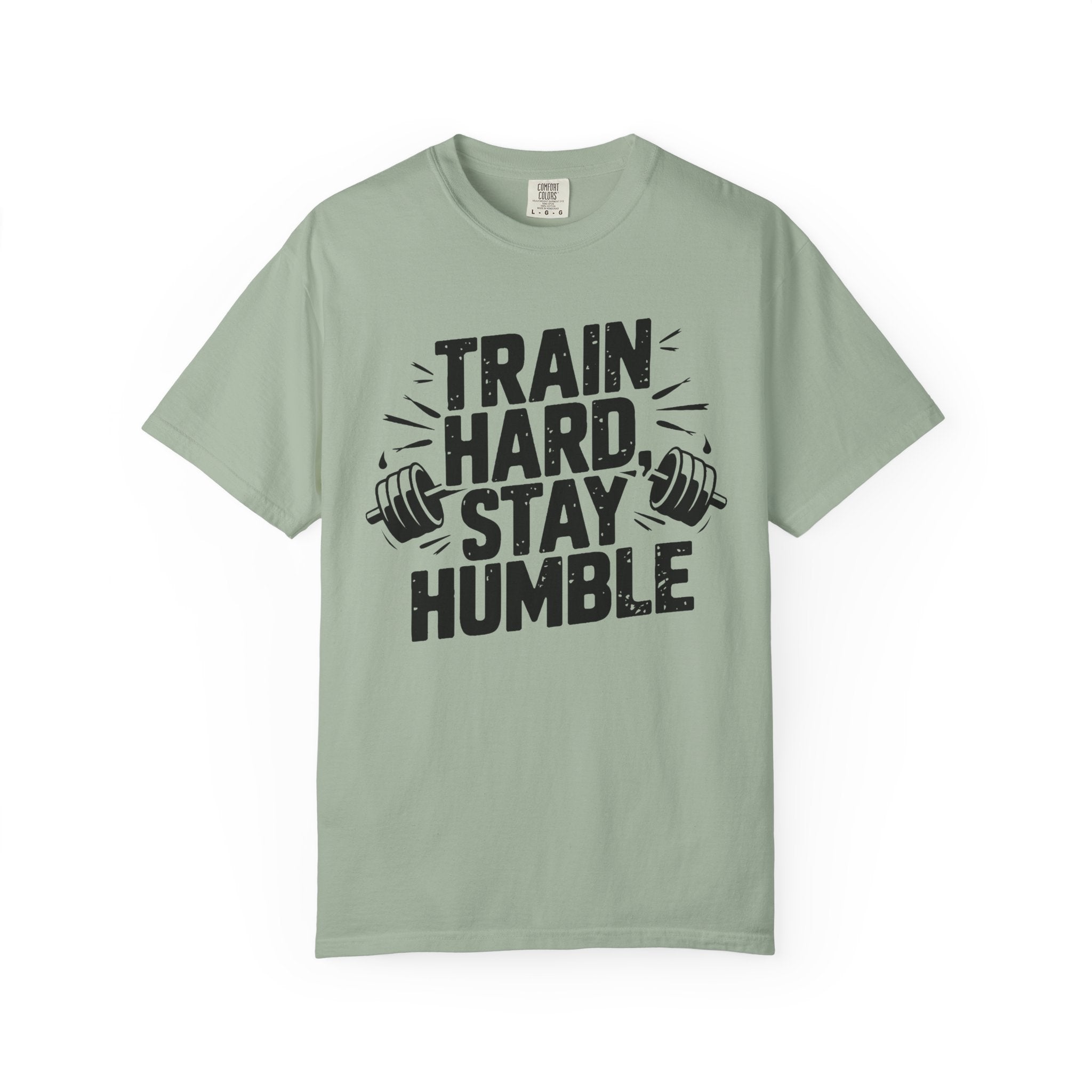 Unisex Gym Motivation T-Shirt - "Train Hard, Stay Humble"