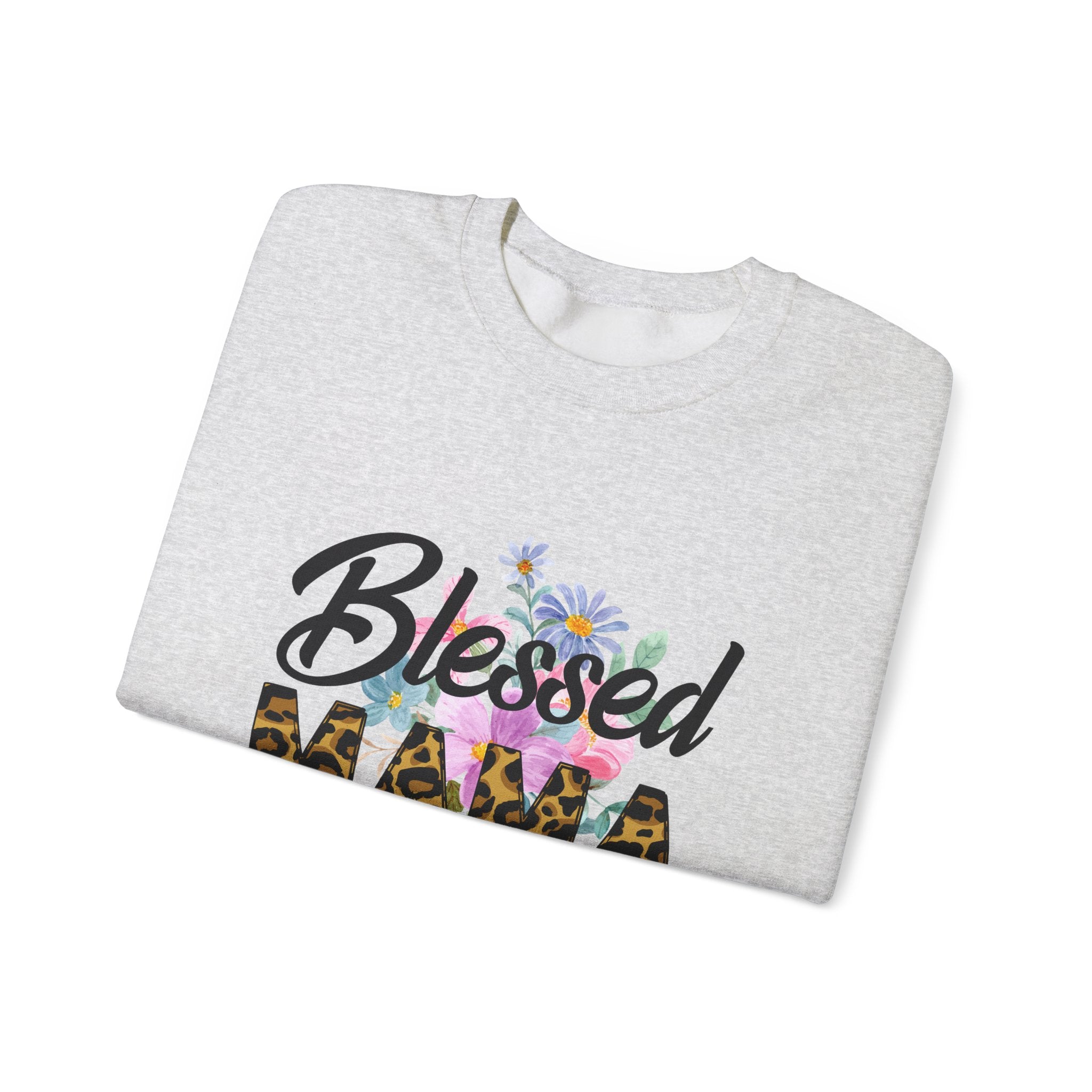 Blessed Mama Unisex Heavy Blend Crewneck Sweatshirt