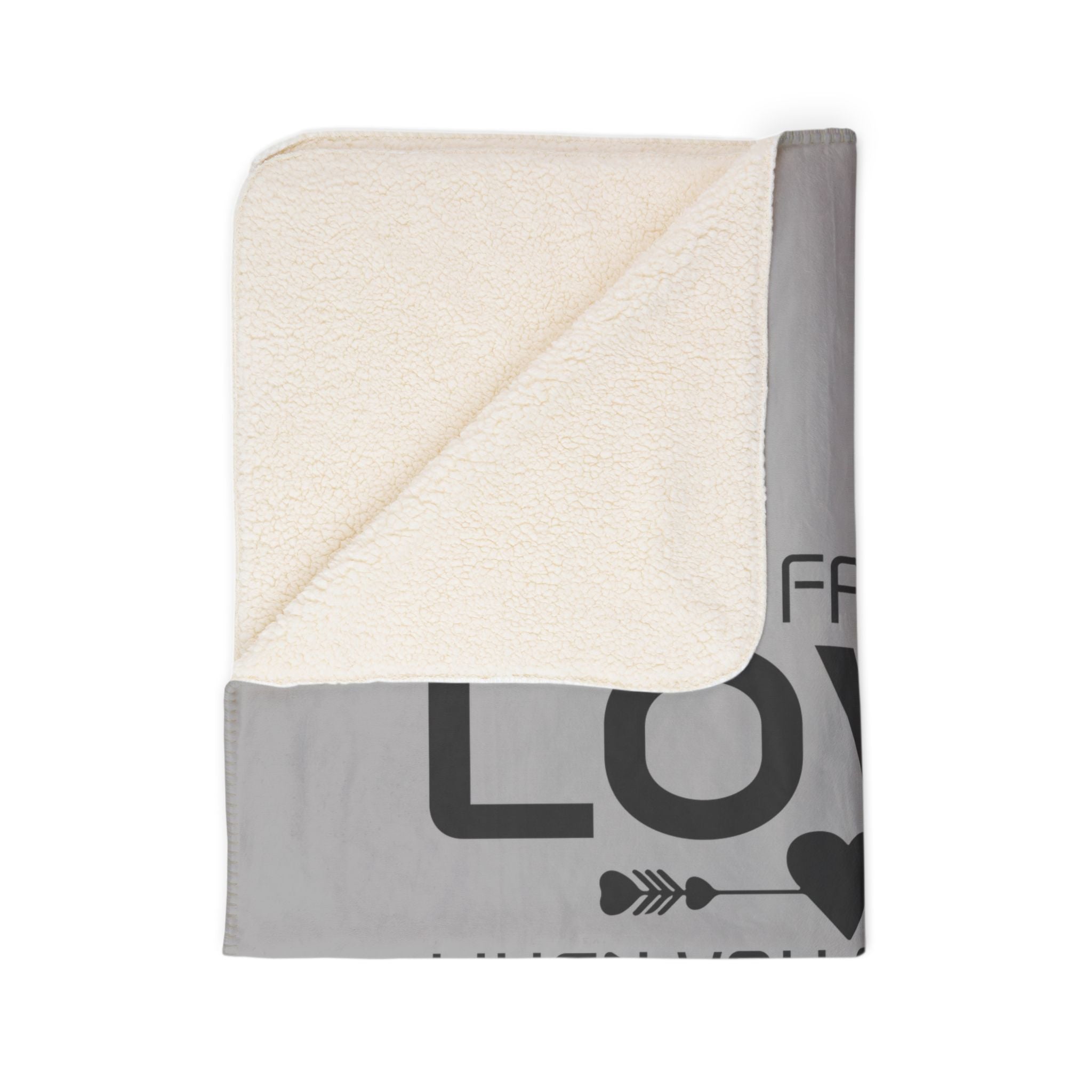 Cozy Fleece Sherpa Blanket - "Why Fall in Love When You Can Fall Asleep" - Perfect Gift for Romantic Evenings and Relaxation