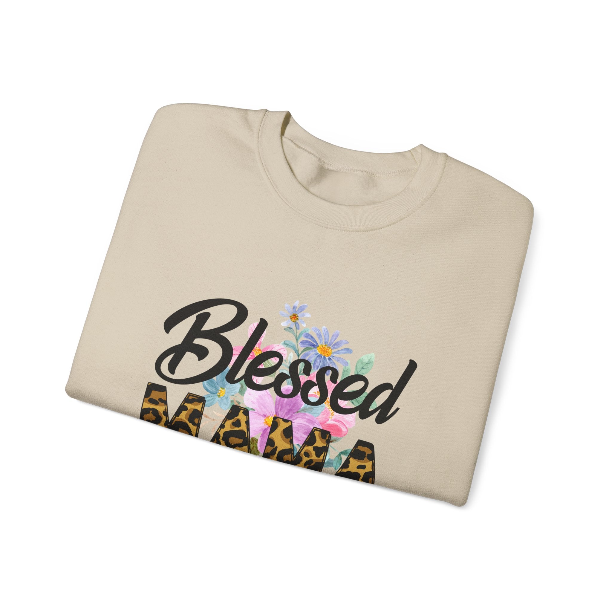 Blessed Mama Unisex Heavy Blend Crewneck Sweatshirt