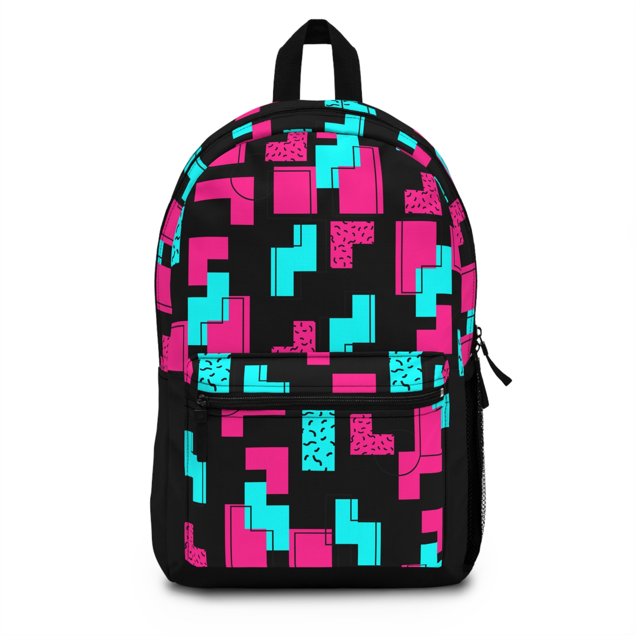 Colorful Geometric Backpack - Trendy School Bag, Unique Gift, Travel Backpack, Stylish Accessory, Back to School Essentials