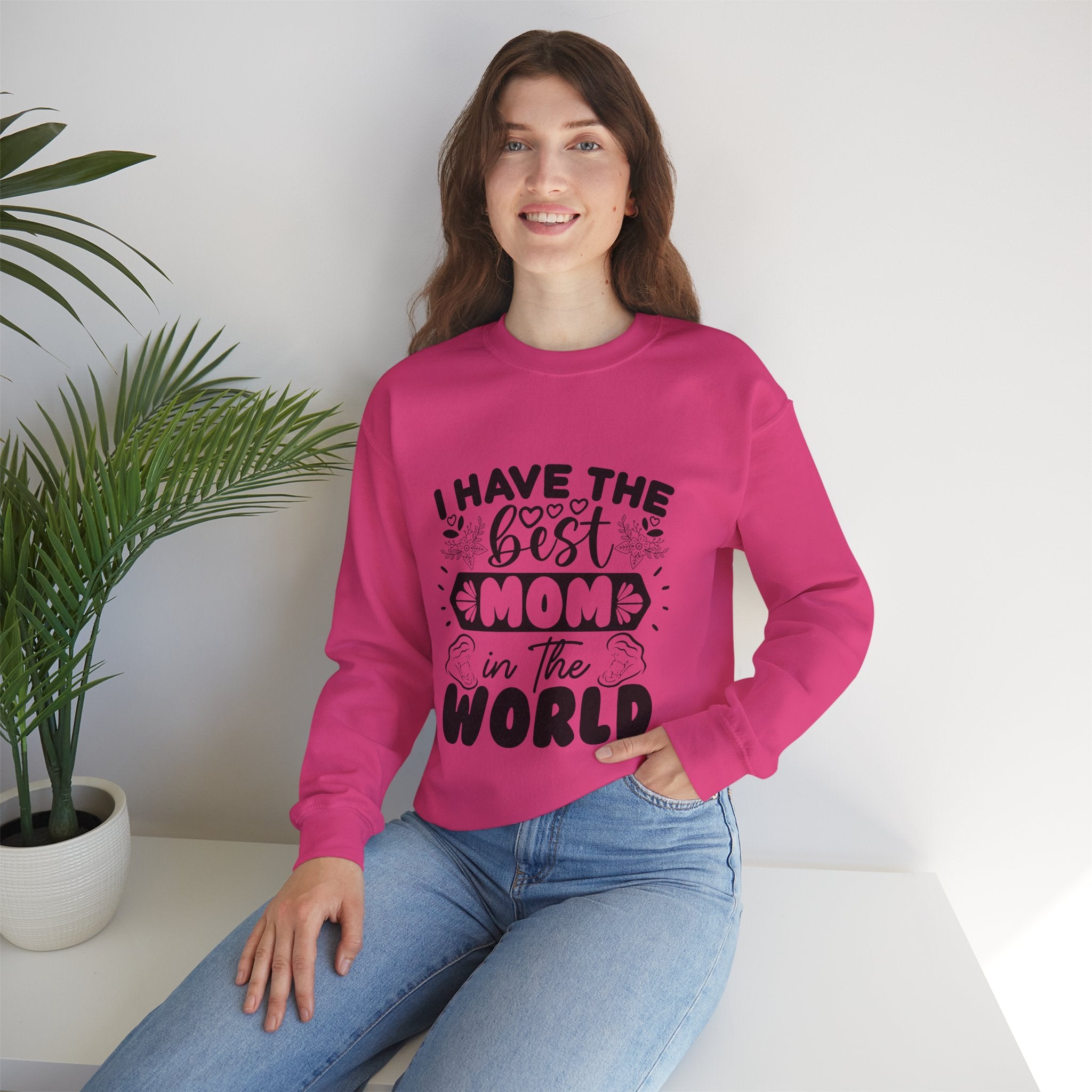 Best Mom Crewneck Sweatshirt - Unisex Heavy Blend™ - Perfect Gift for Mother's Day