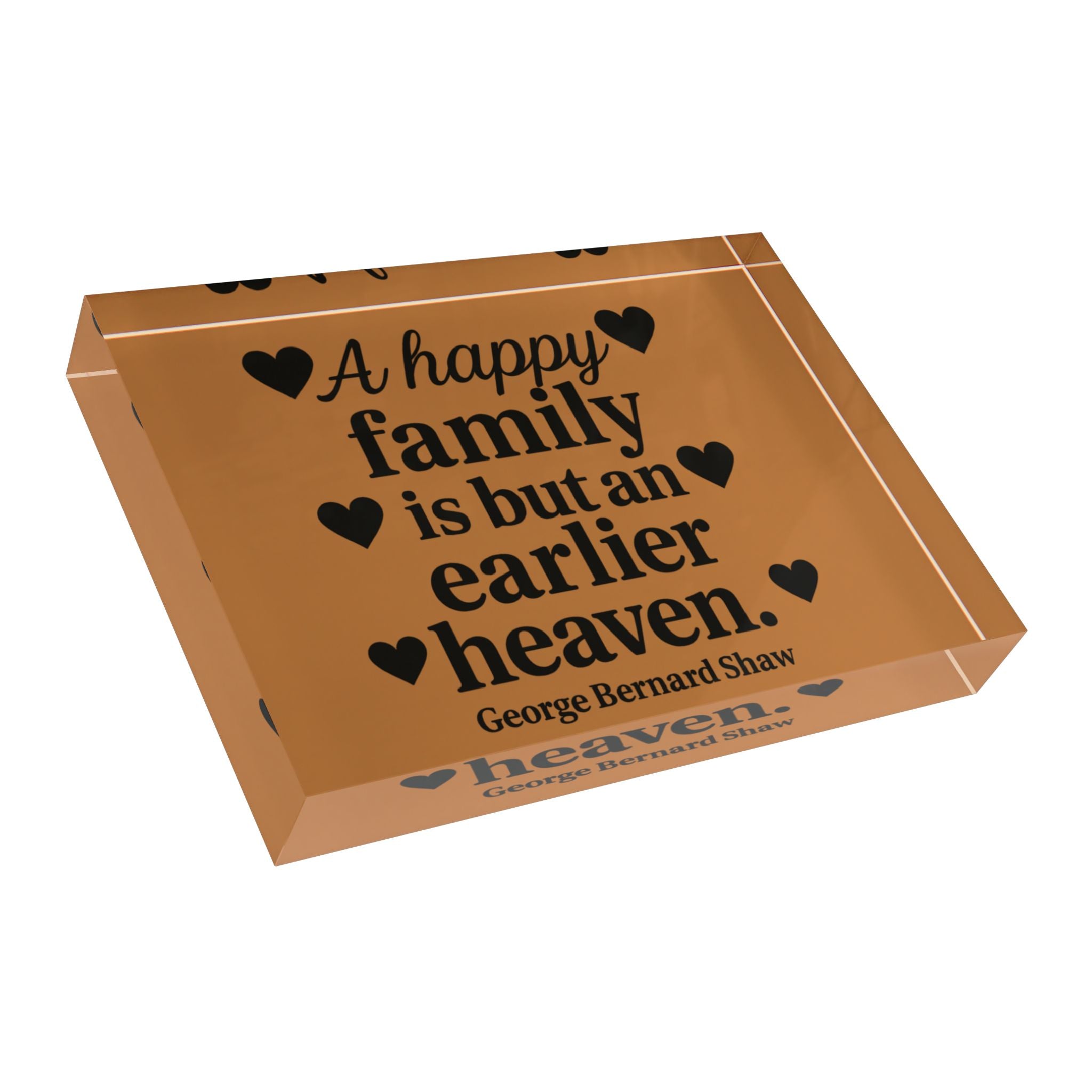 Photo Block Decor, Family Quote Display, Heartfelt Gift for Home, Family Birthday, Housewarming, Wedding Keepsake