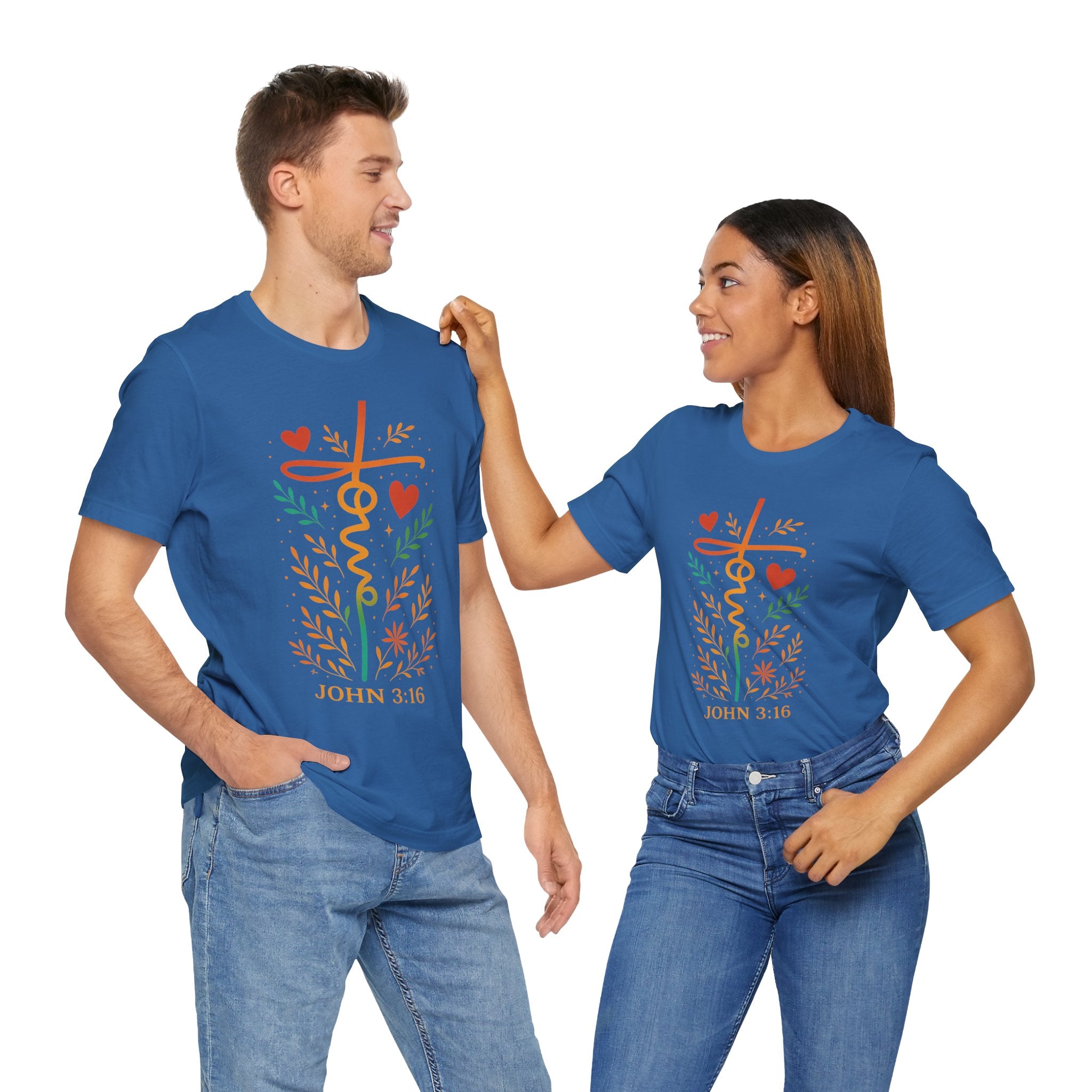 Faith-Inspired Unisex Tee: John 3:16, Christian Gift, Graphic T-Shirt, Religious Apparel, Inspirational Wear