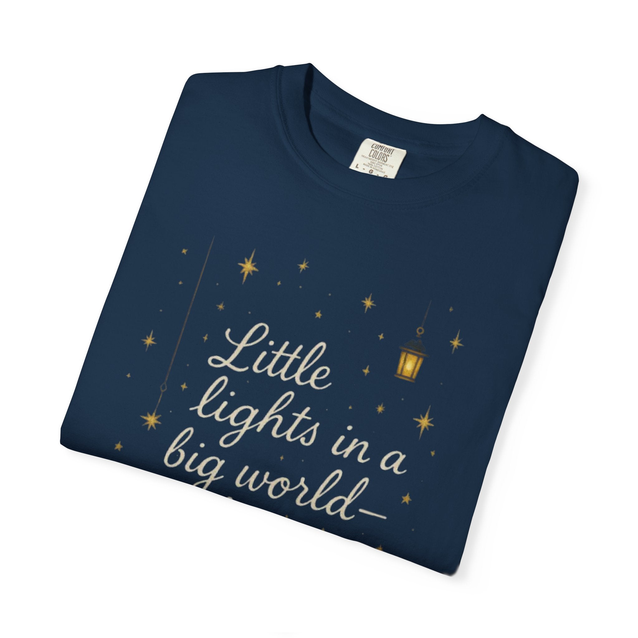 Inspirational Unisex T-shirt - "Little Lights in a Big World" - Faith-Based Apparel, Religious Gift, Everyday Wear, Comfortable Tee