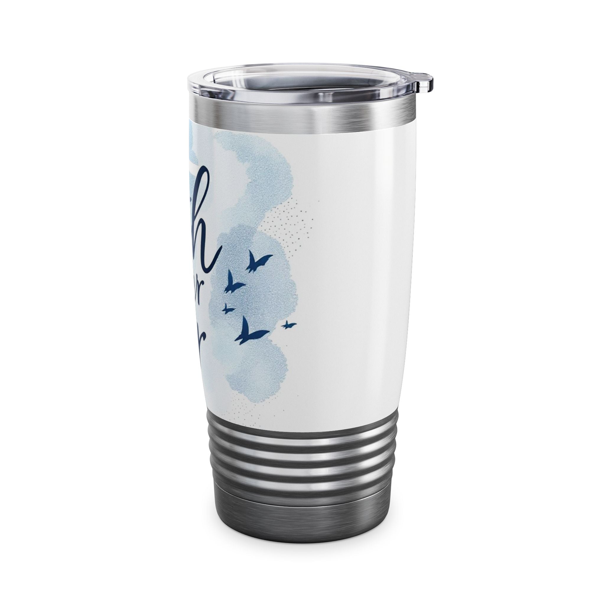 Faith Over Fear Tumbler, Inspiring Drinkware for Daily Motivations, Gift for Journeys, Home + Office Decor, Travel Mug, Encouraging [...]