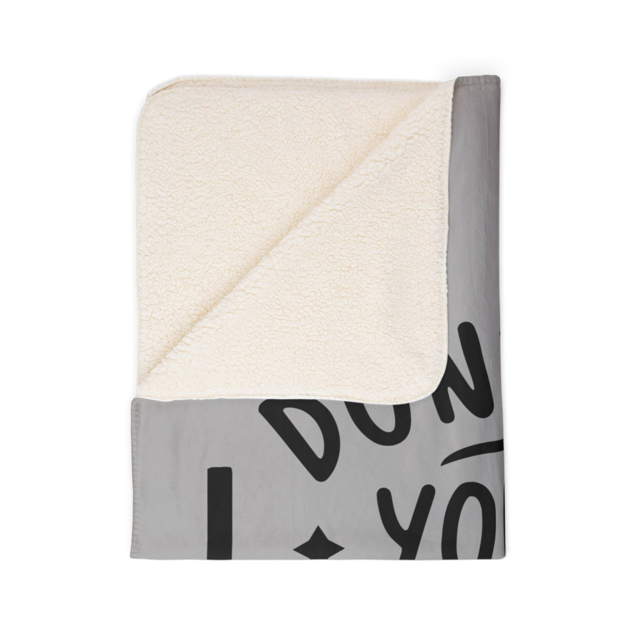 Inspirational Fleece Sherpa Blanket - 'Don't Let Your Heart Be Troubled' (John 14:1) - Cozy Comfort for Home & Gifts