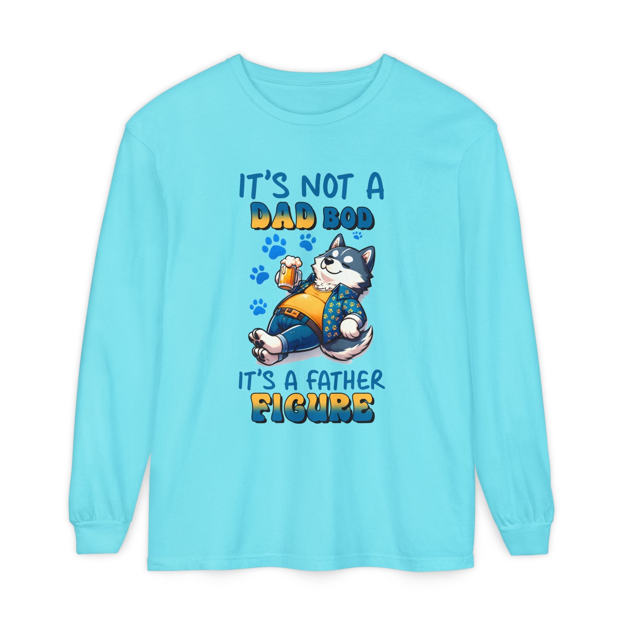 Funny Dad Bod Long Sleeve T-Shirt - It's Not a Dad Bod, It's a Father Figure