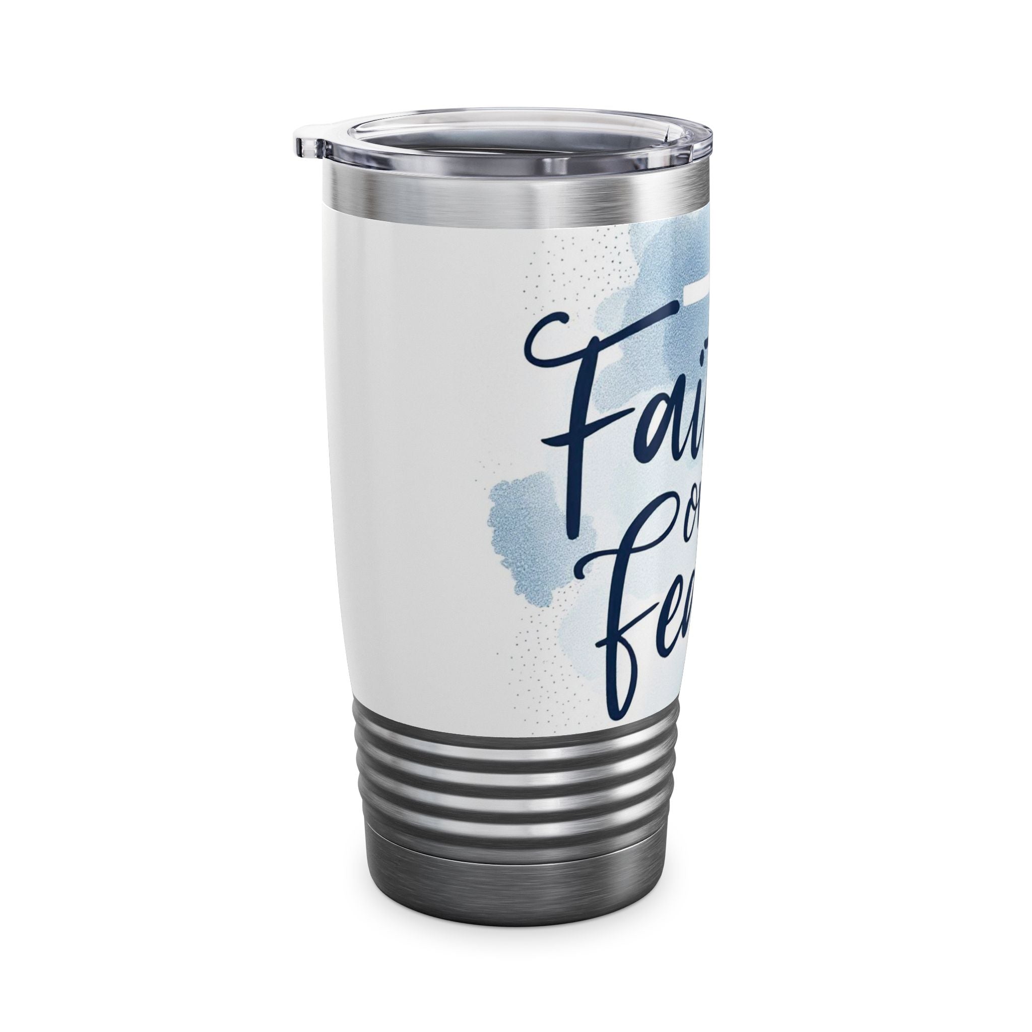 Faith Over Fear Tumbler, Inspiring Drinkware for Daily Motivations, Gift for Journeys, Home + Office Decor, Travel Mug, Encouraging [...]