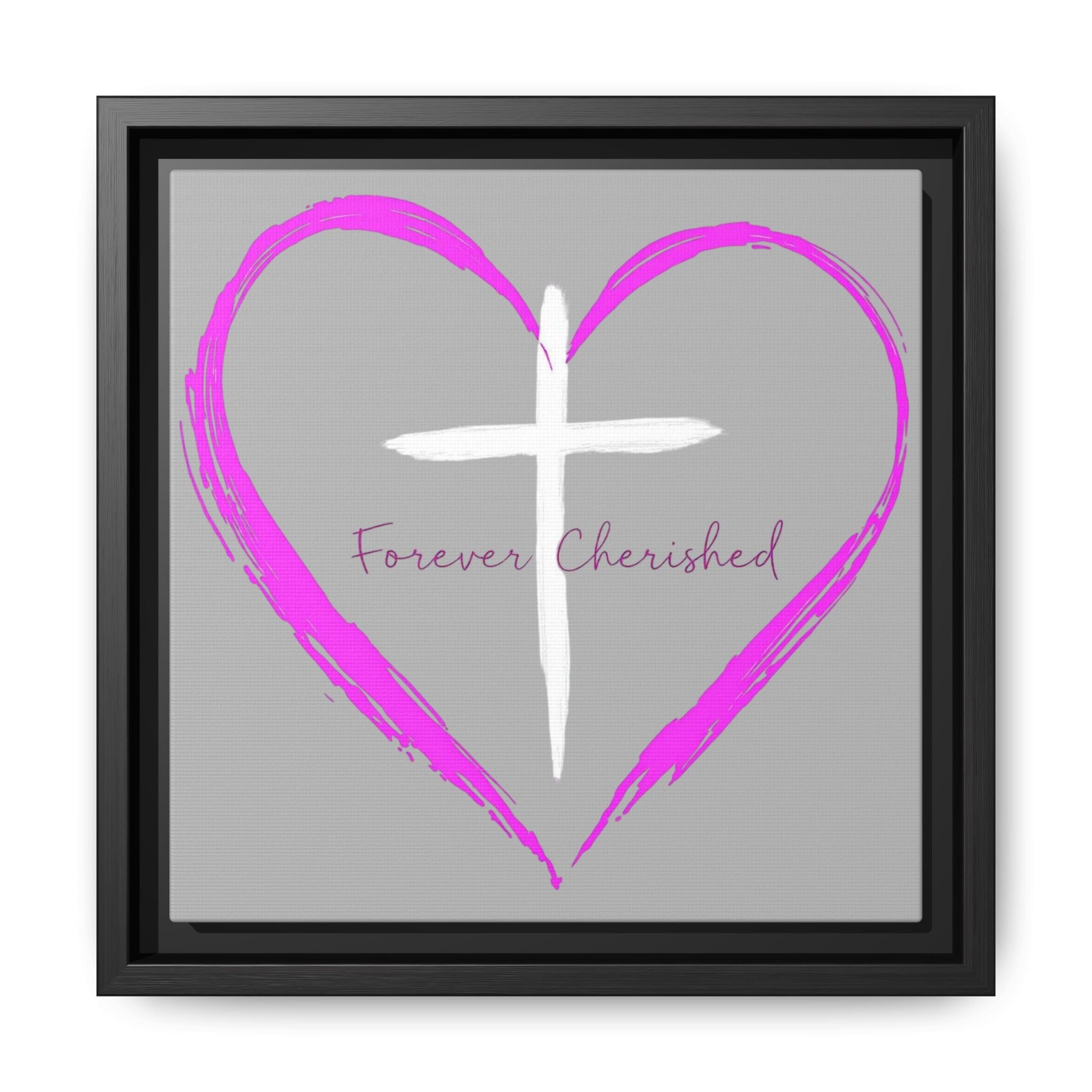 Framed Wall Art with Heart & Cross, Inspirational Home Decor, Gift for Loved Ones, Faith-Based Art, Perfect for Christenings, [...]