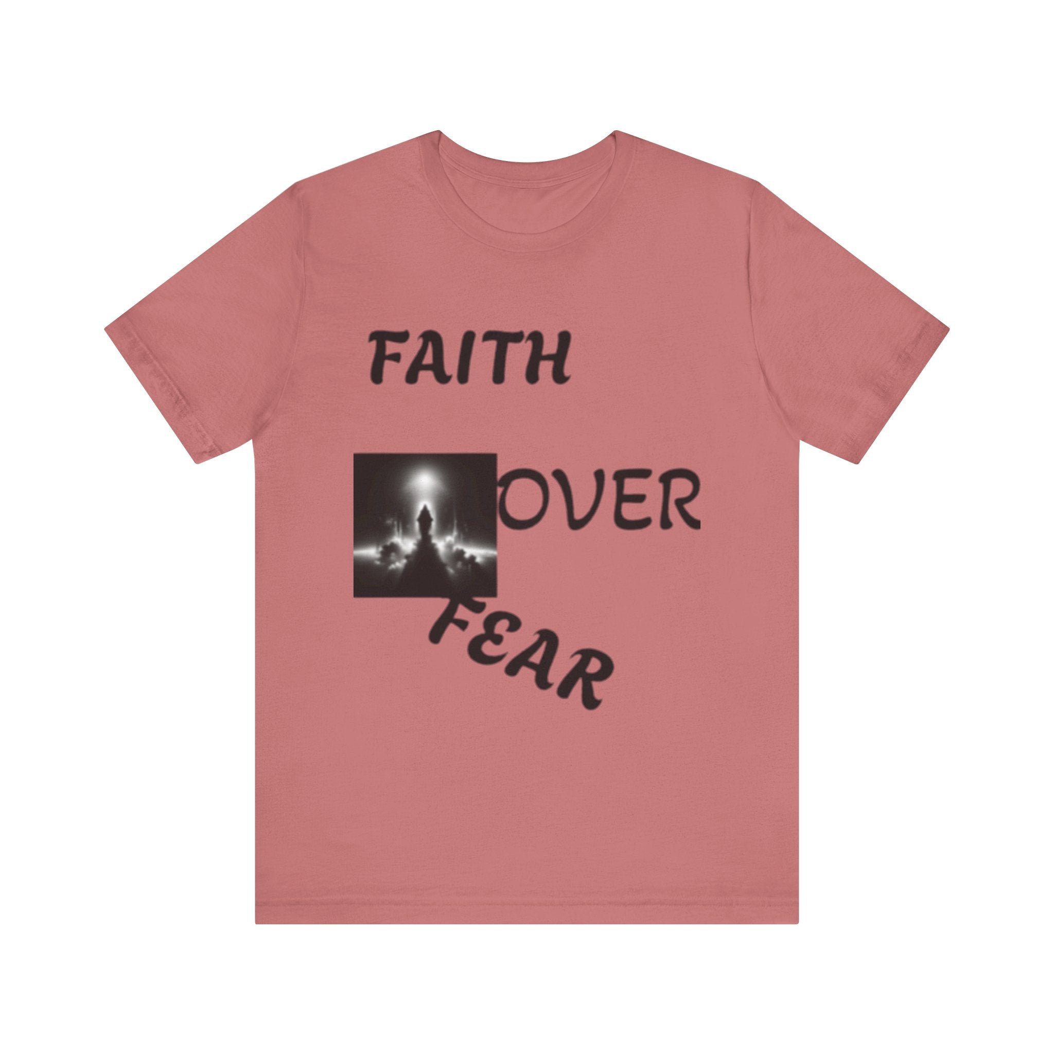 Faith Over Fear Unisex Jersey Tee - Inspirational Graphic T-Shirt