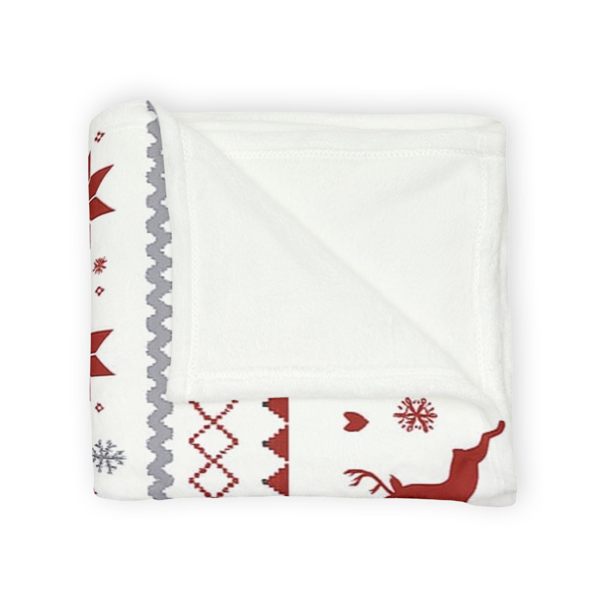 Cozy Christmas Blanket, Holiday Decor, Winter Warmth, Reindeer Blanket, Gift for Him/Her, Soft Throw for Snuggling
