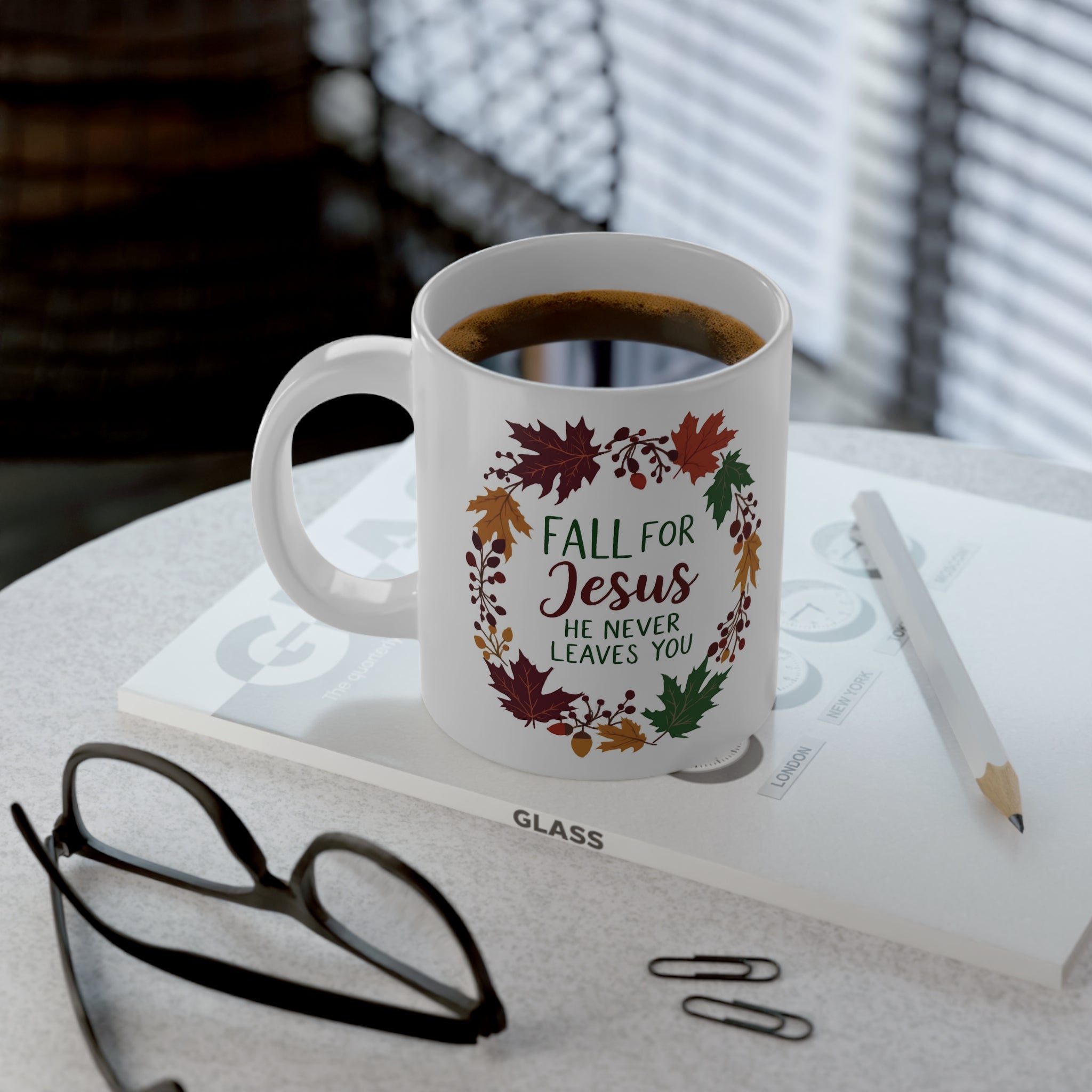 Fall-Inspired Jumbo Mug for Coffee Lovers, 20oz Seasonal Drinkware, Autumn Decor, Thanksgiving Gift, Cozy Vibes