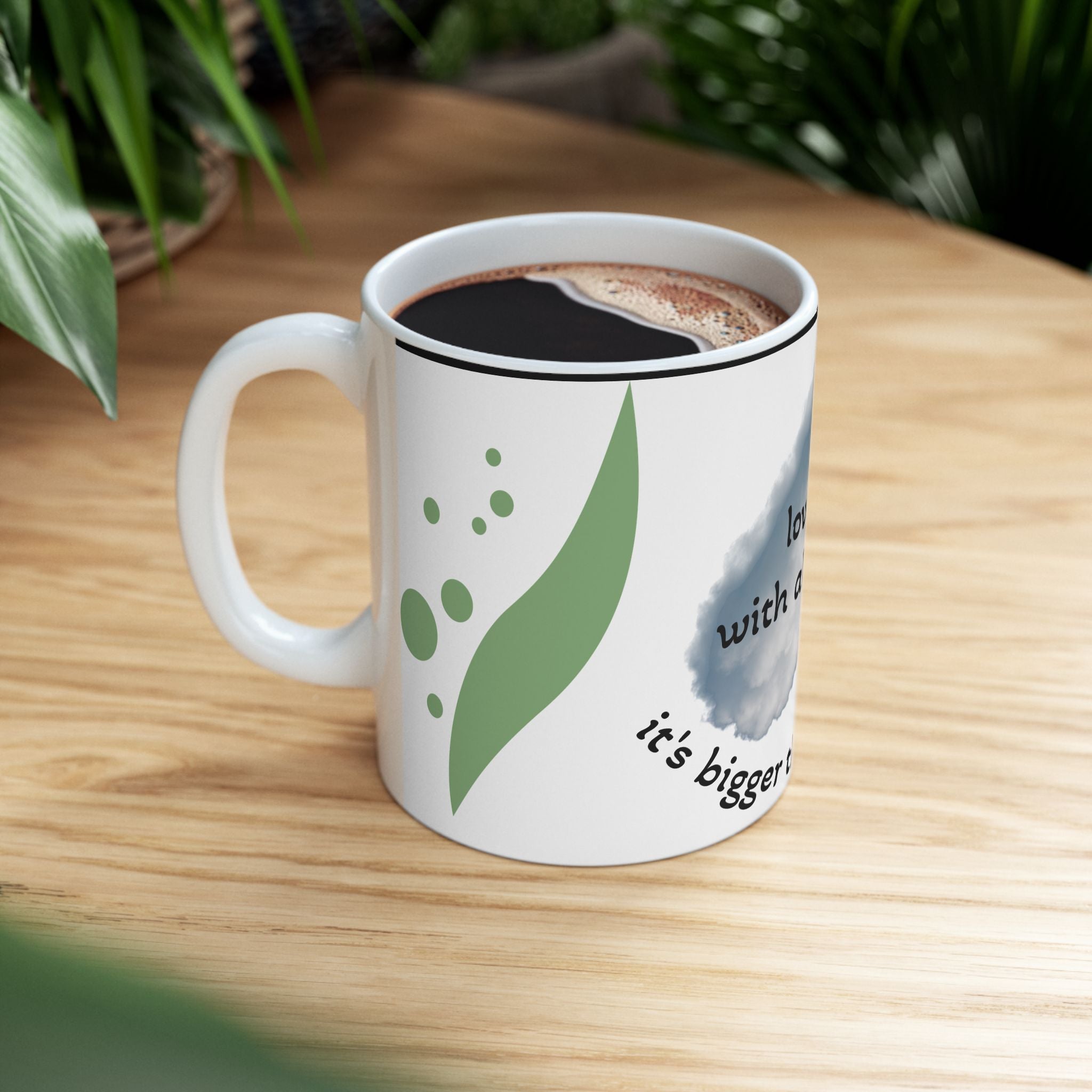 Funny Love Ceramic Mug - "I Love You With All My Butt"